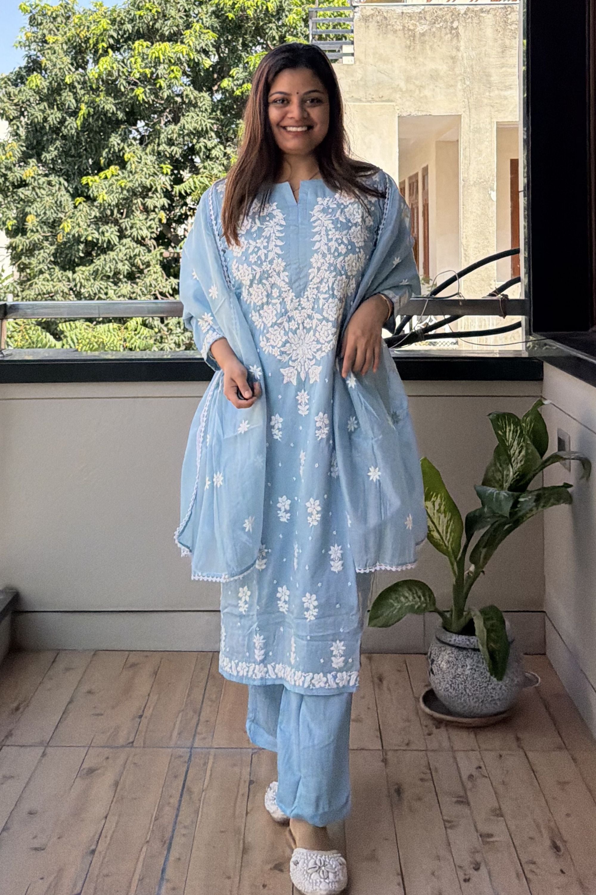 Dupatta Pant Set
