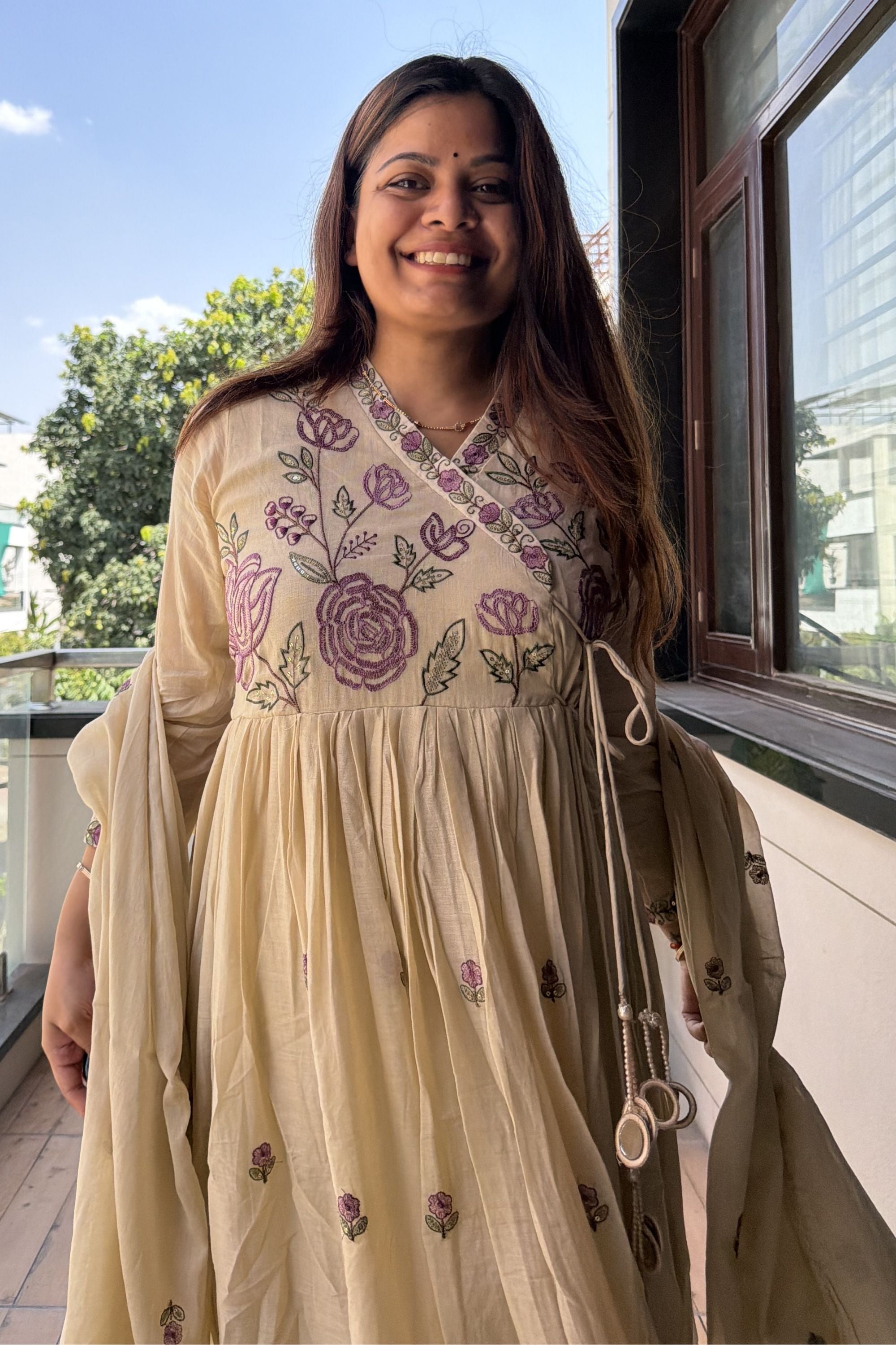 Anarkali dupatta Set