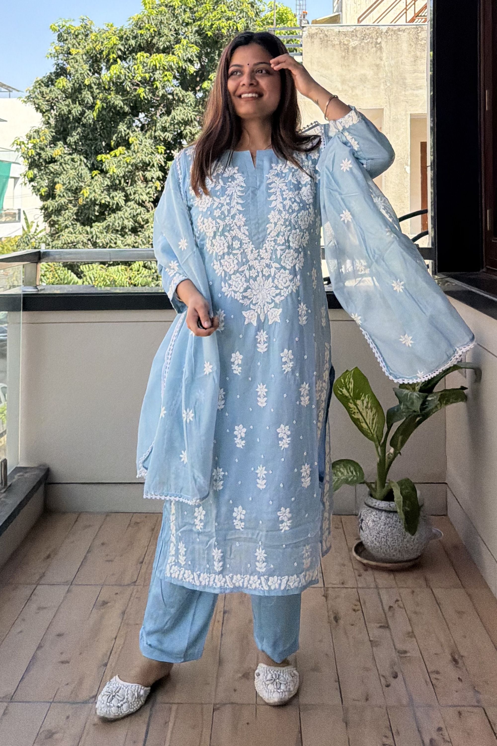 Dupatta Pant Set
