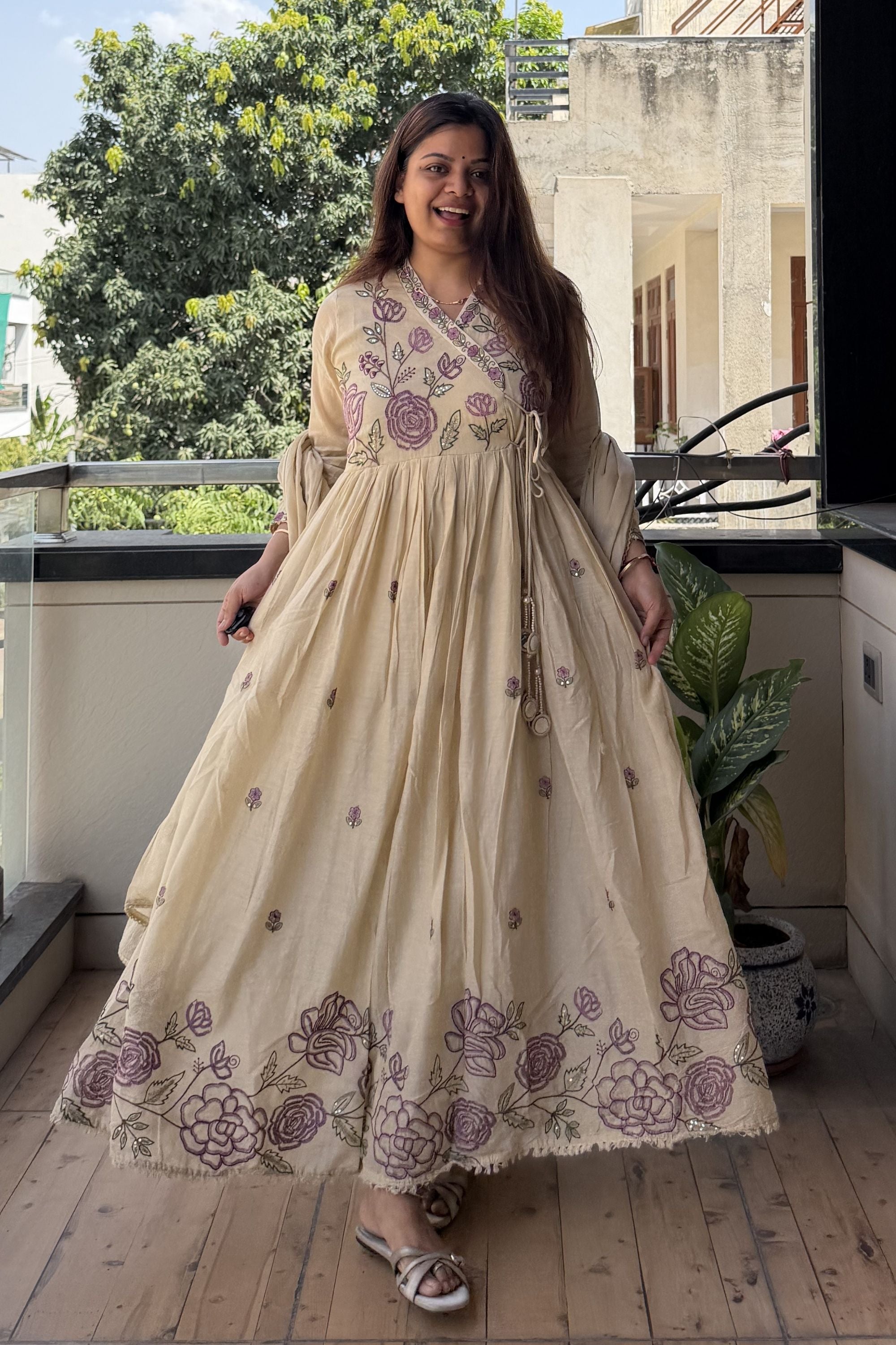 Anarkali dupatta Set