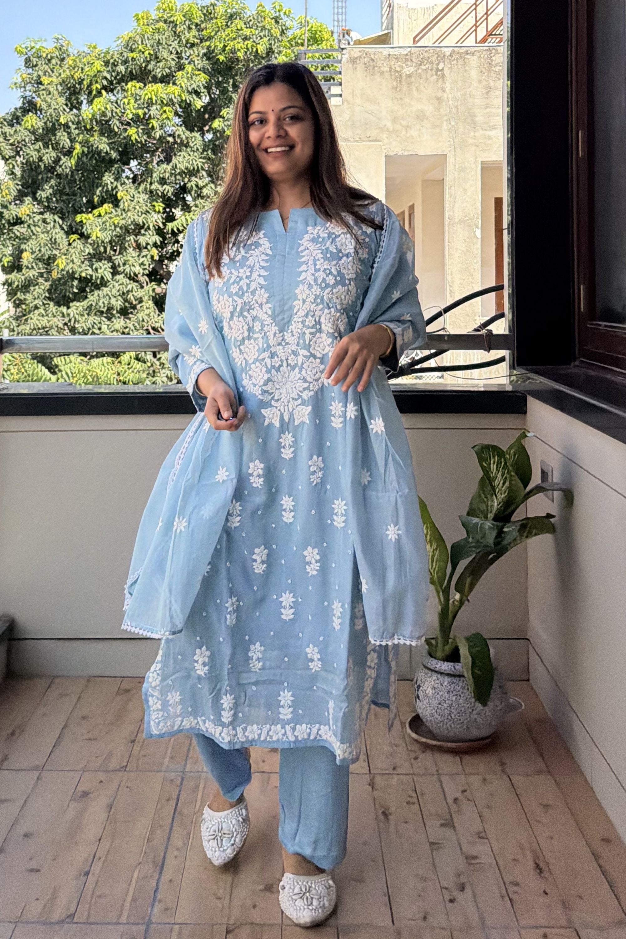 Dupatta Pant Set