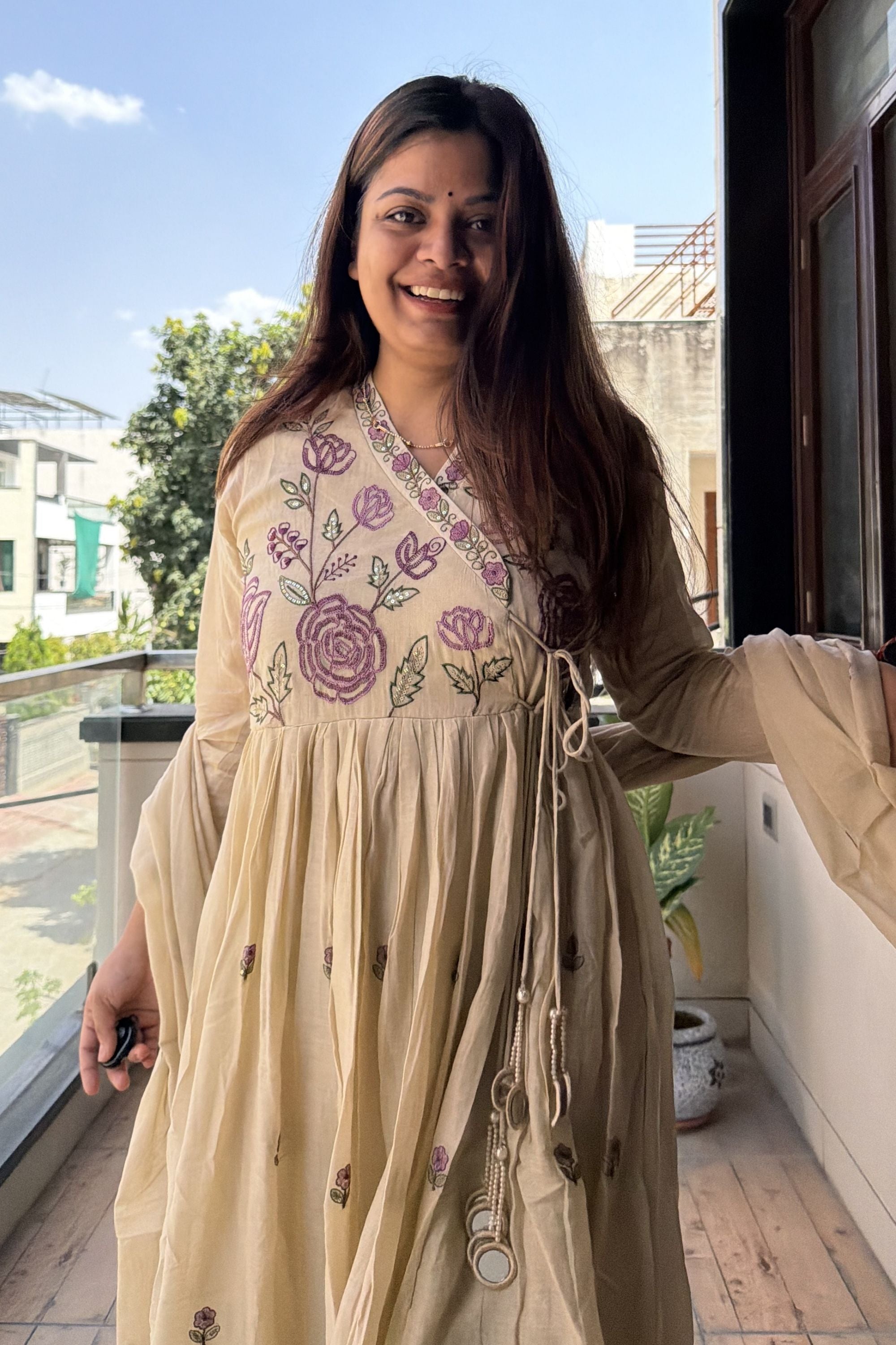 Anarkali dupatta Set