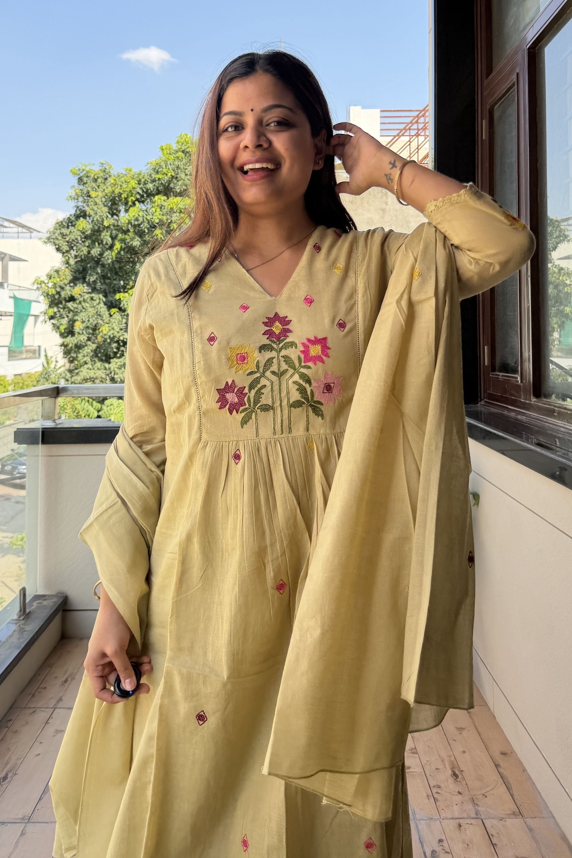 Dupatta Pant Set