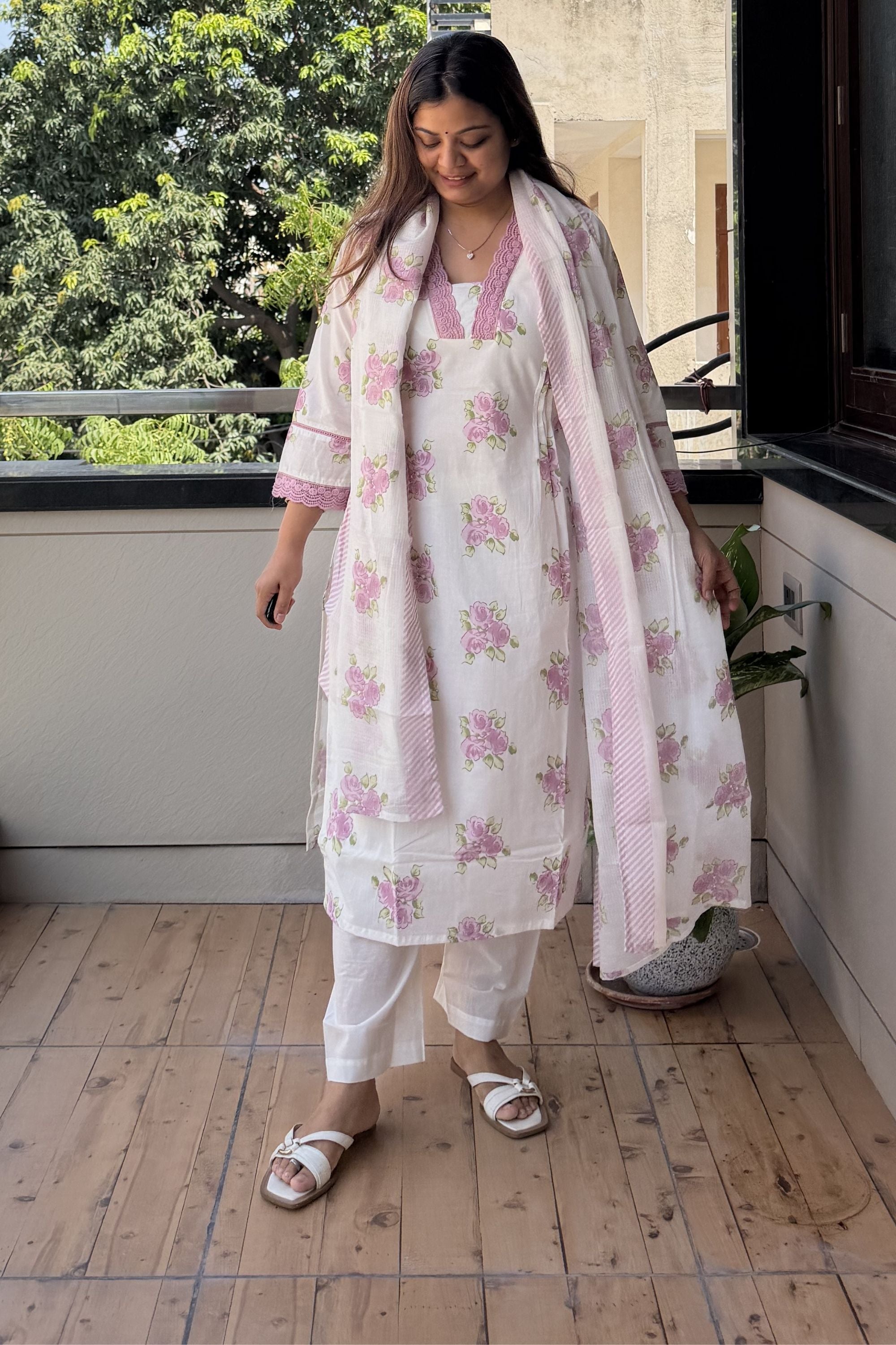 Dupatta Pant Set