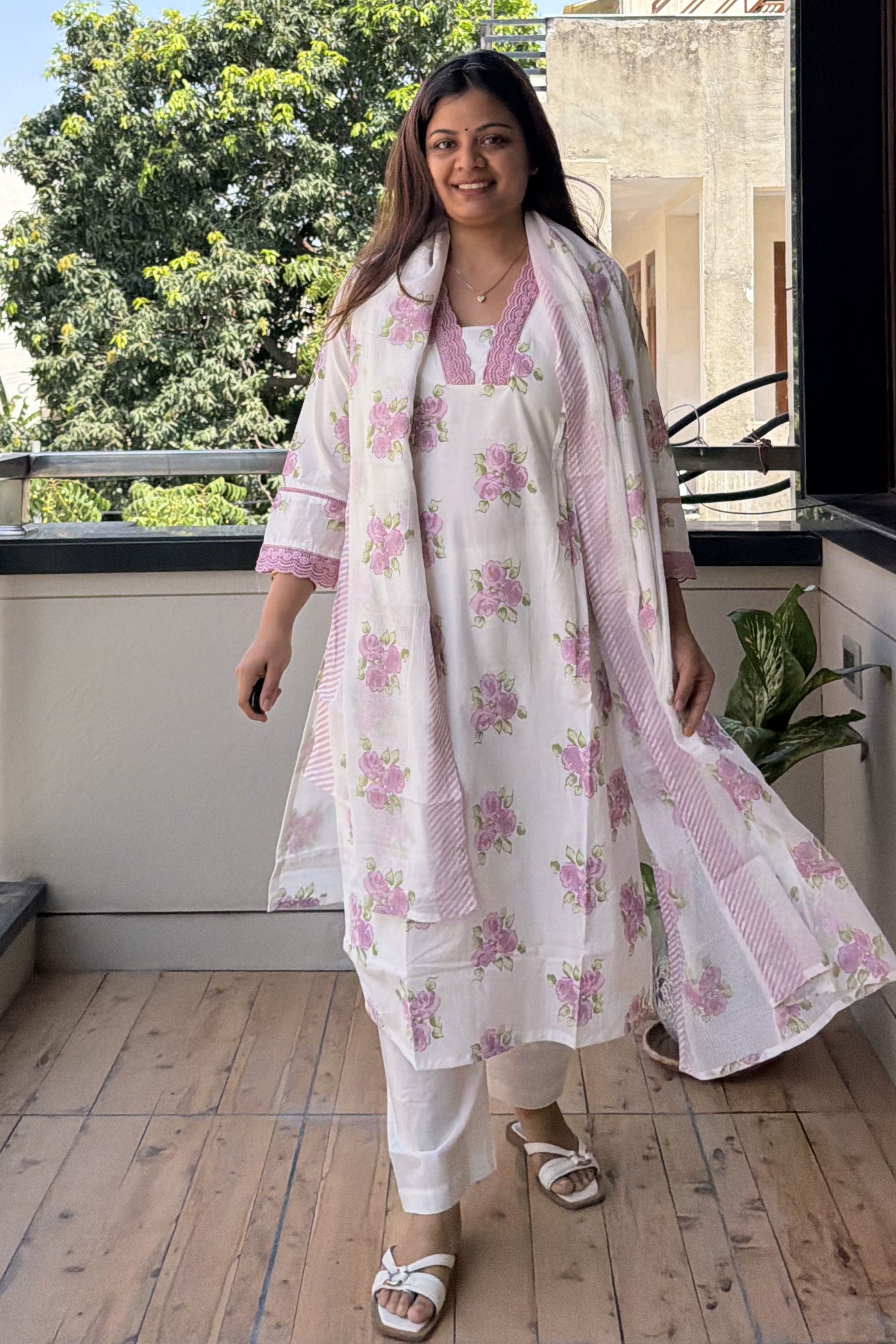 Dupatta Pant Set