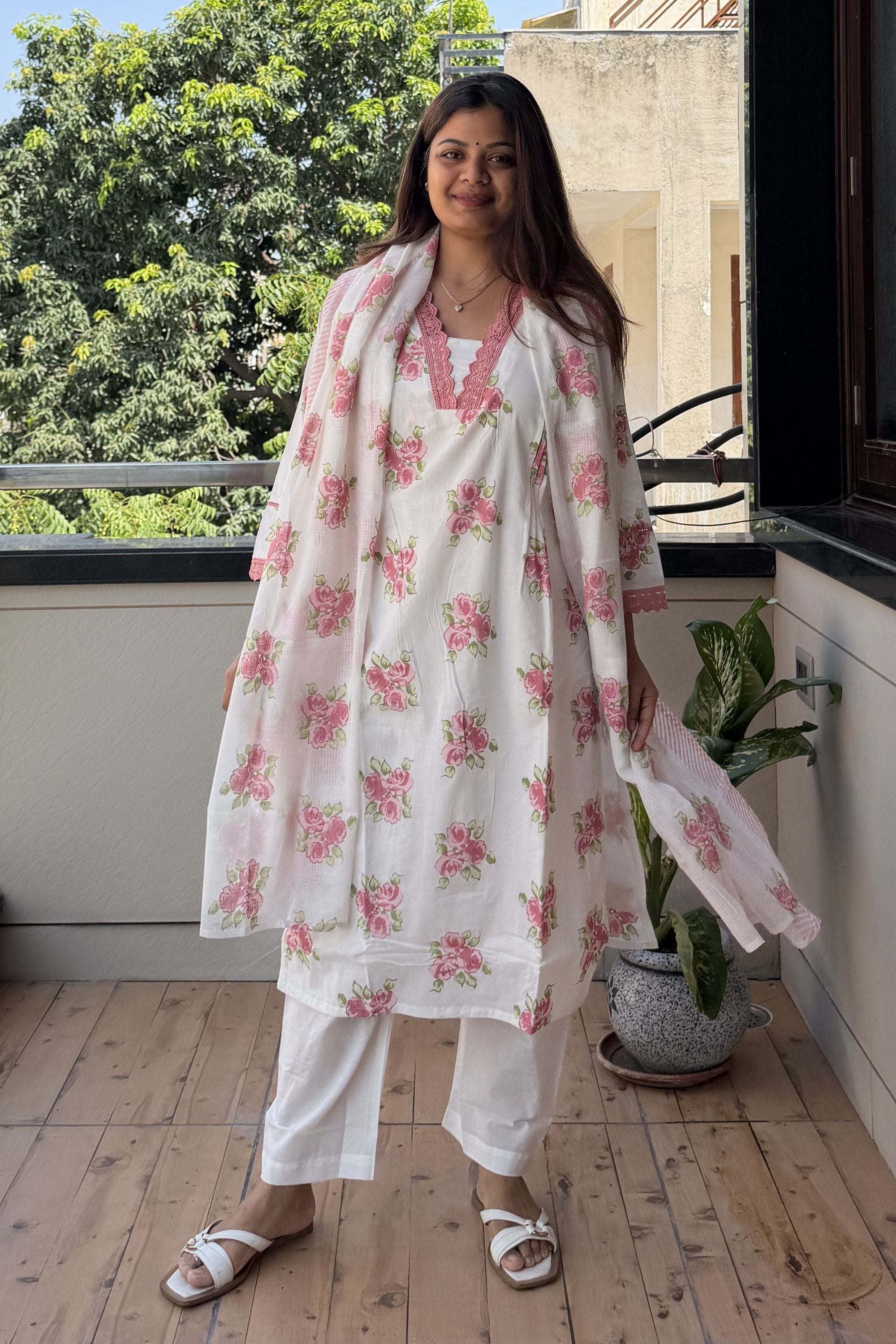 Dupatta Pant Set