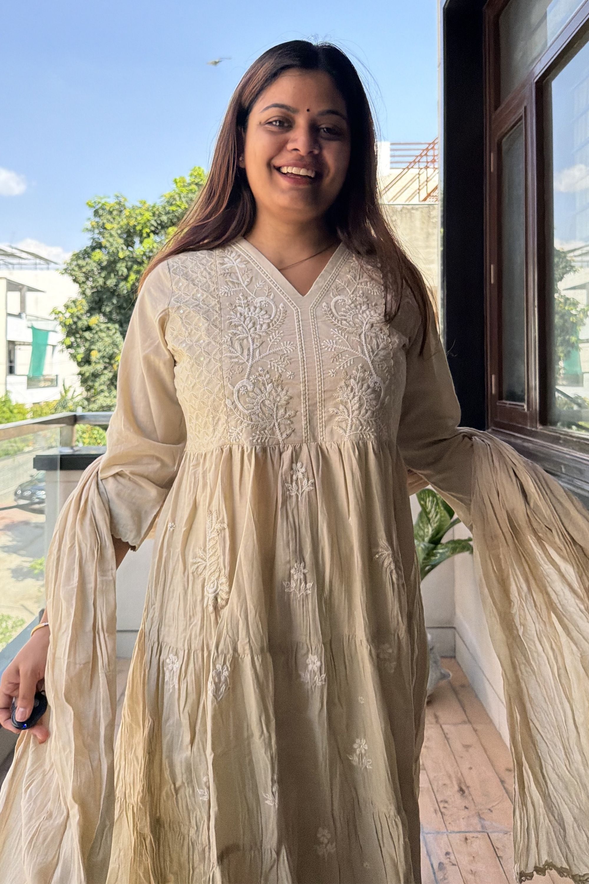 Anarkali Dupatta Set