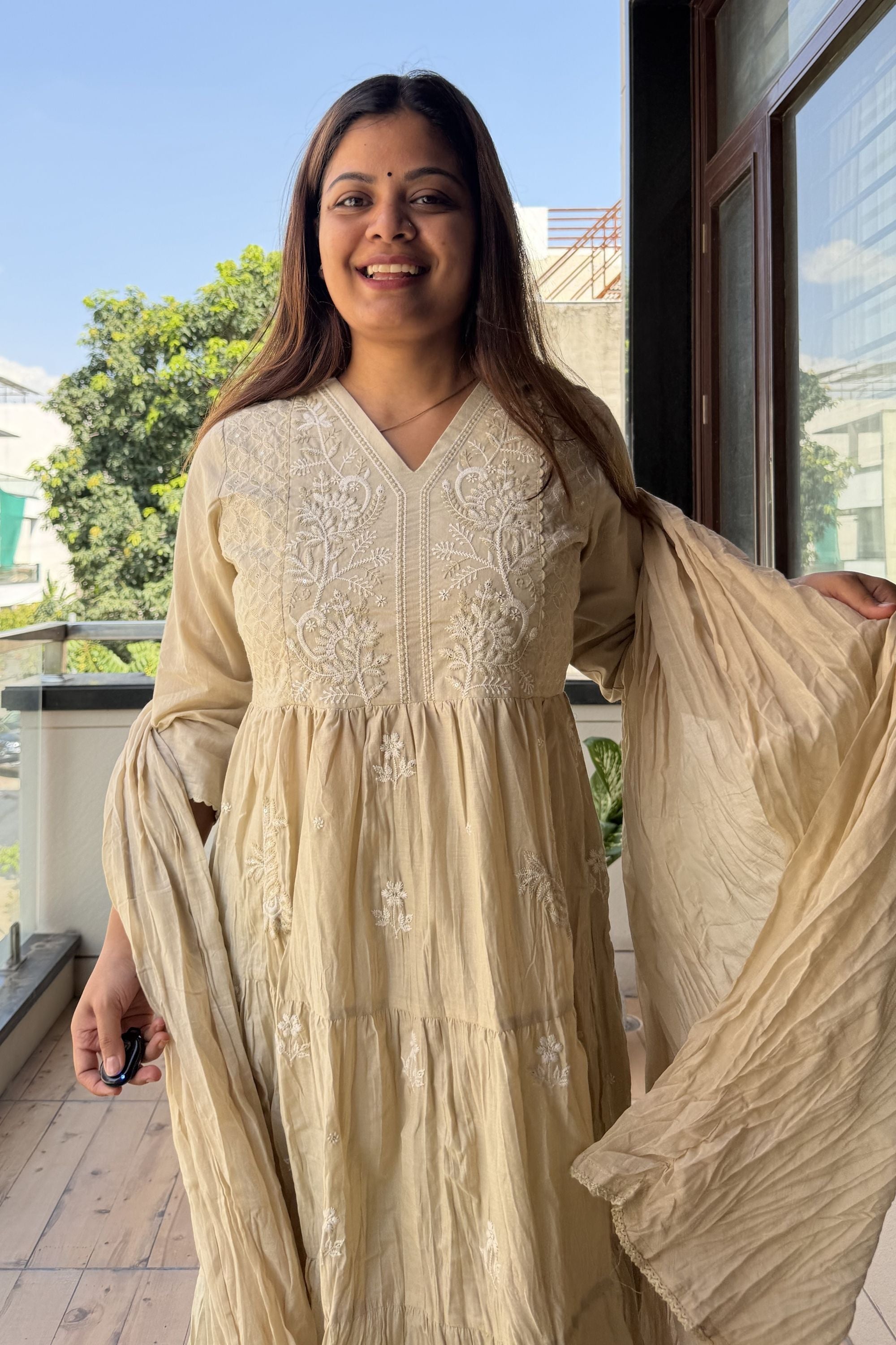 Anarkali Dupatta Set