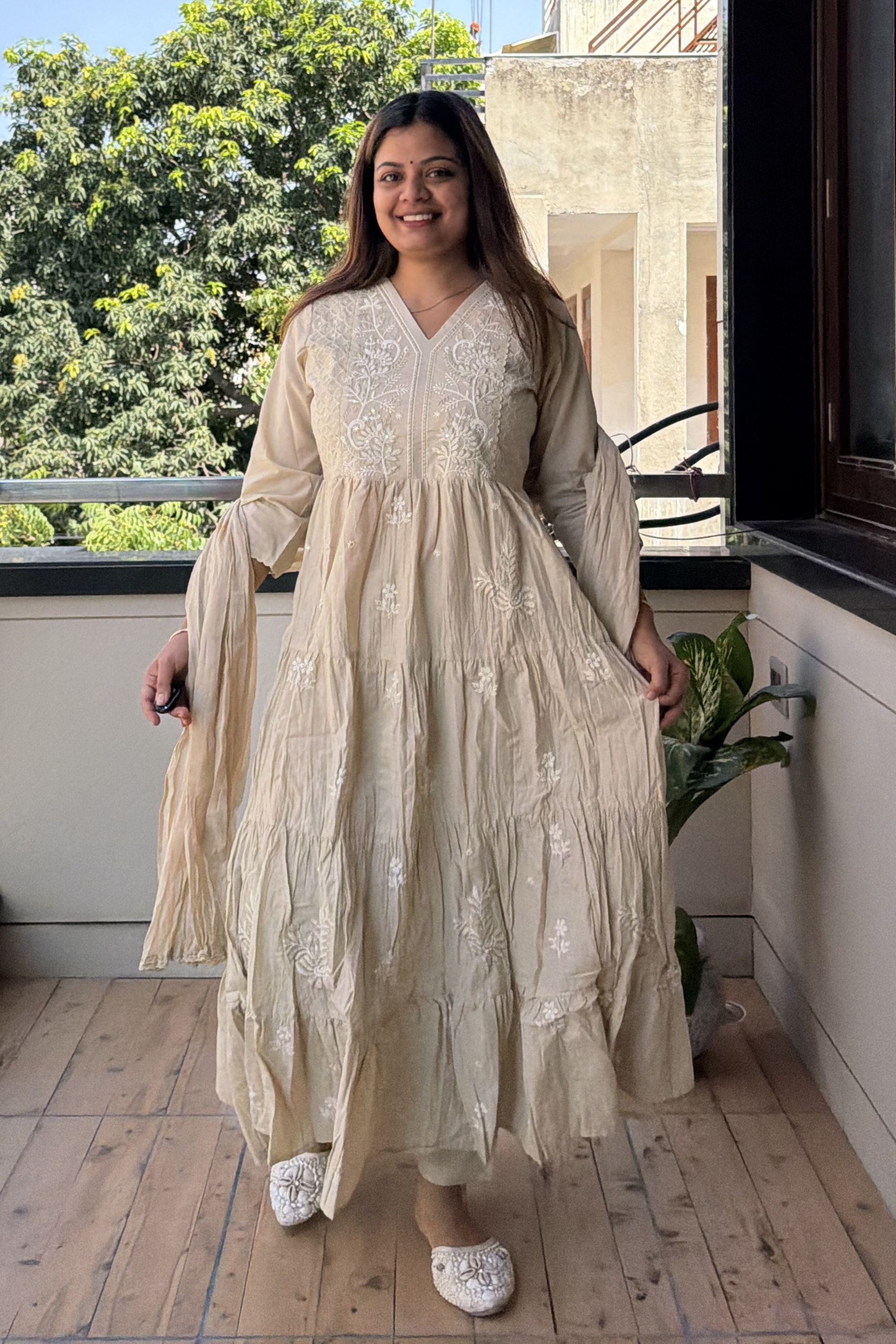 Anarkali Dupatta Set
