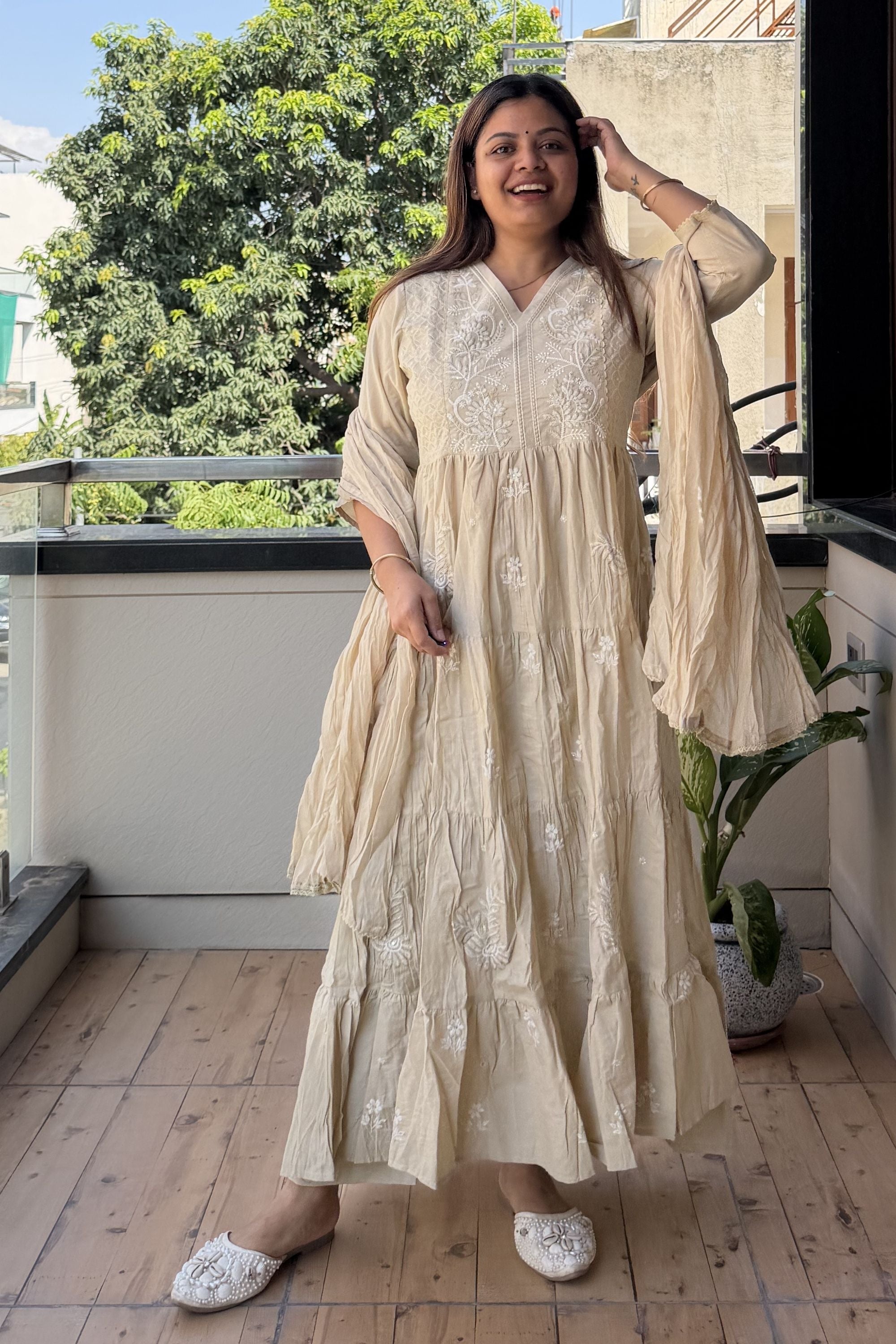 Anarkali Dupatta Set