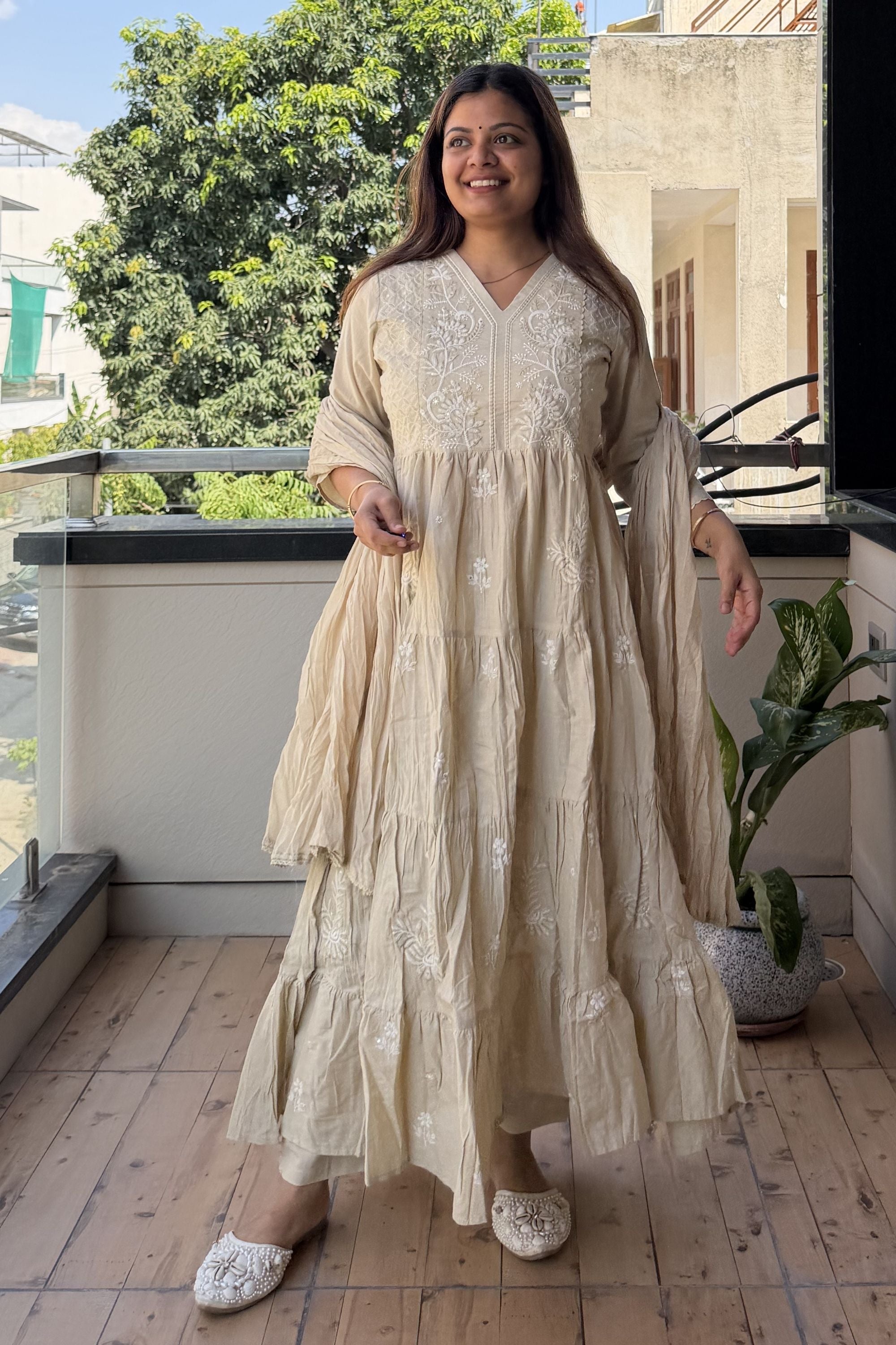 Anarkali Dupatta Set