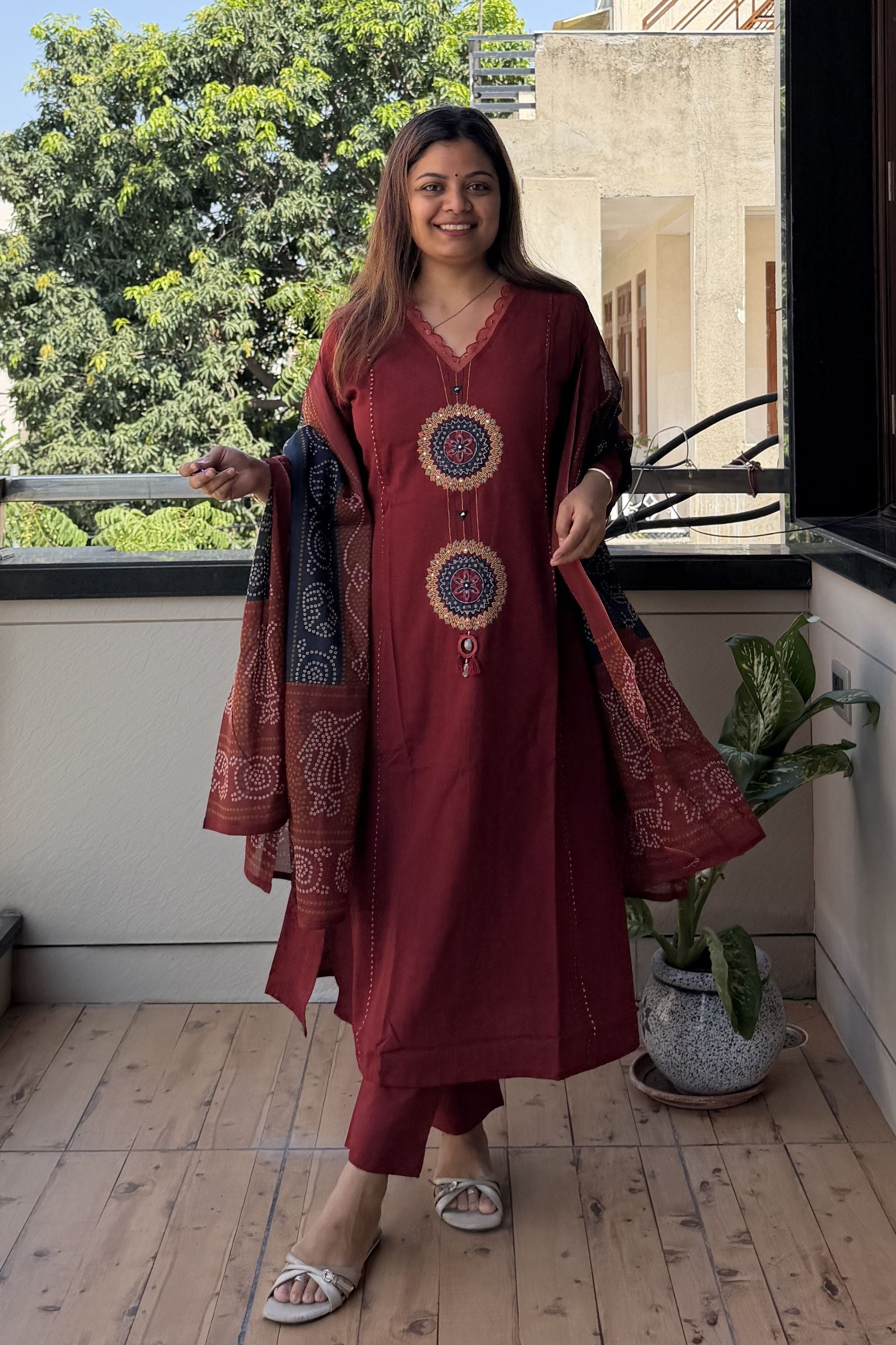 Dupatta Pant Set