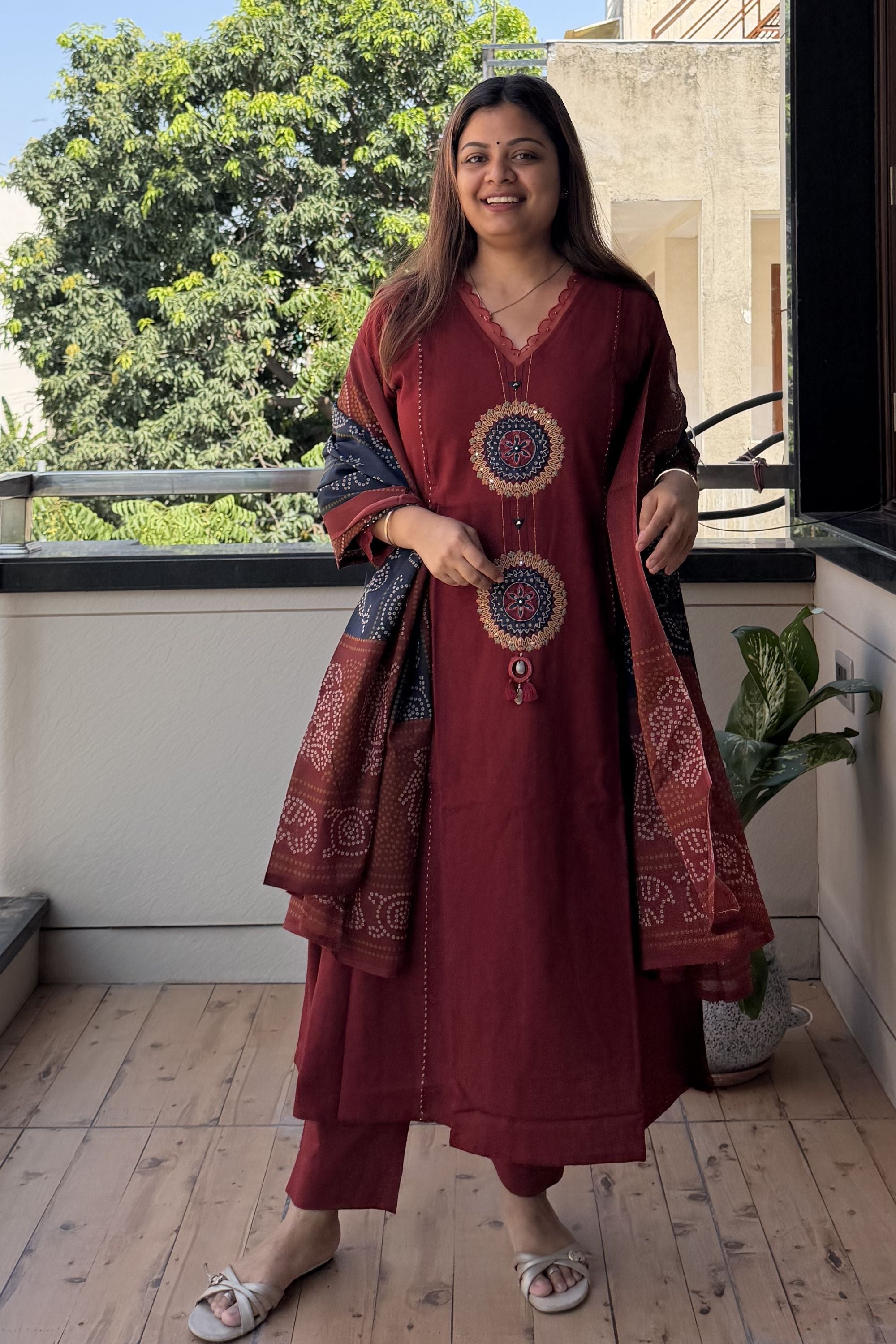 Dupatta Pant Set