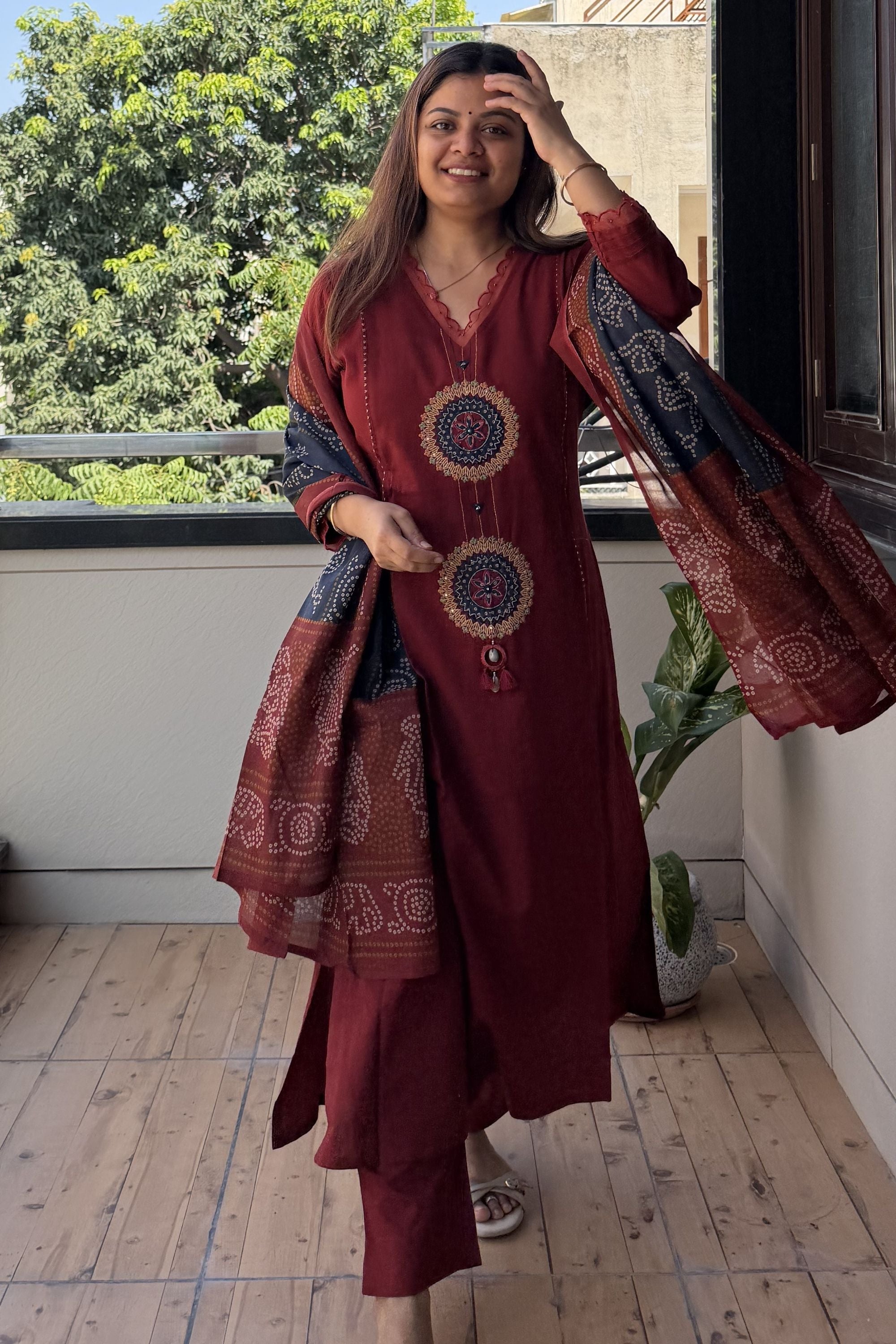 Dupatta Pant Set