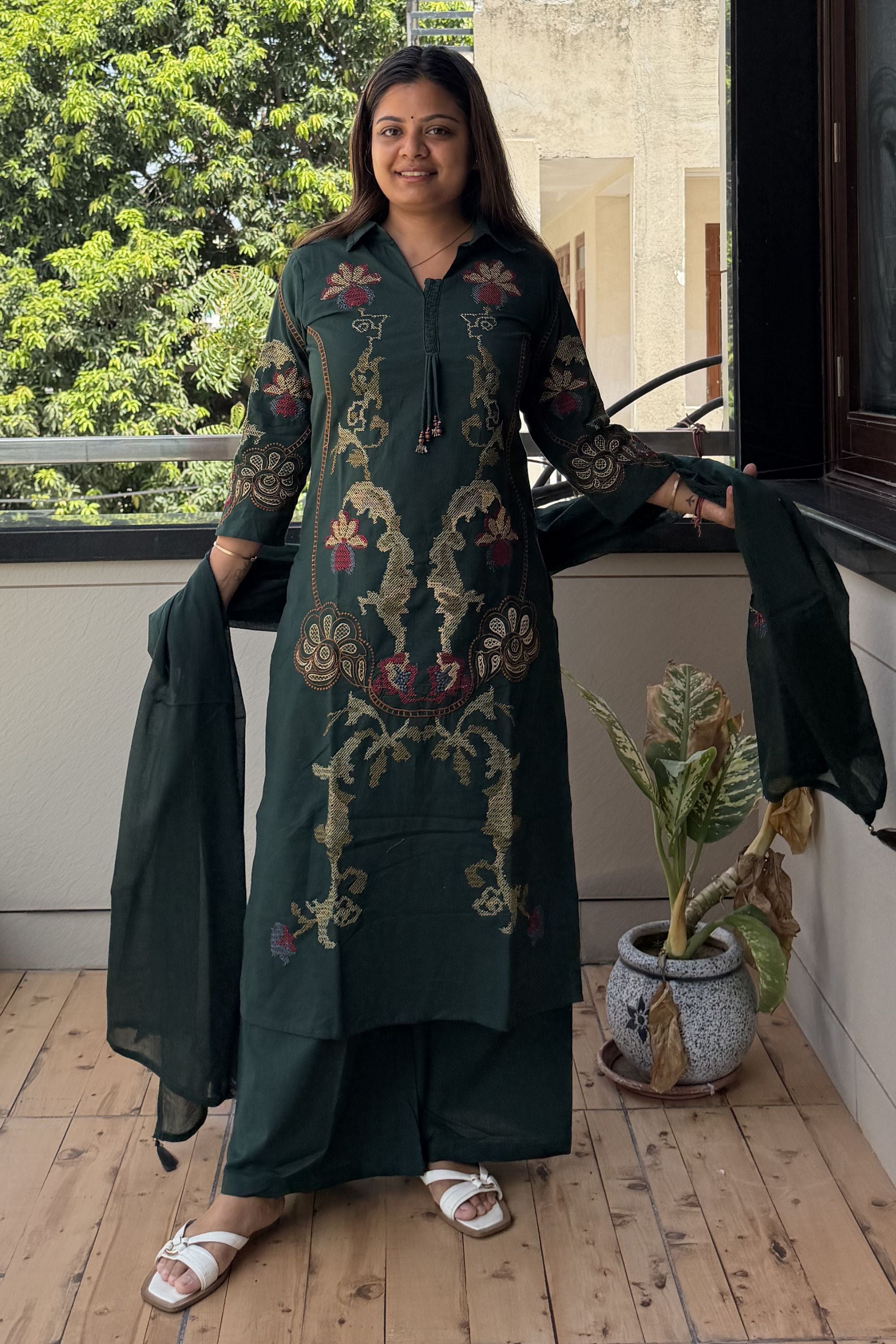 Dupatta Pant Set