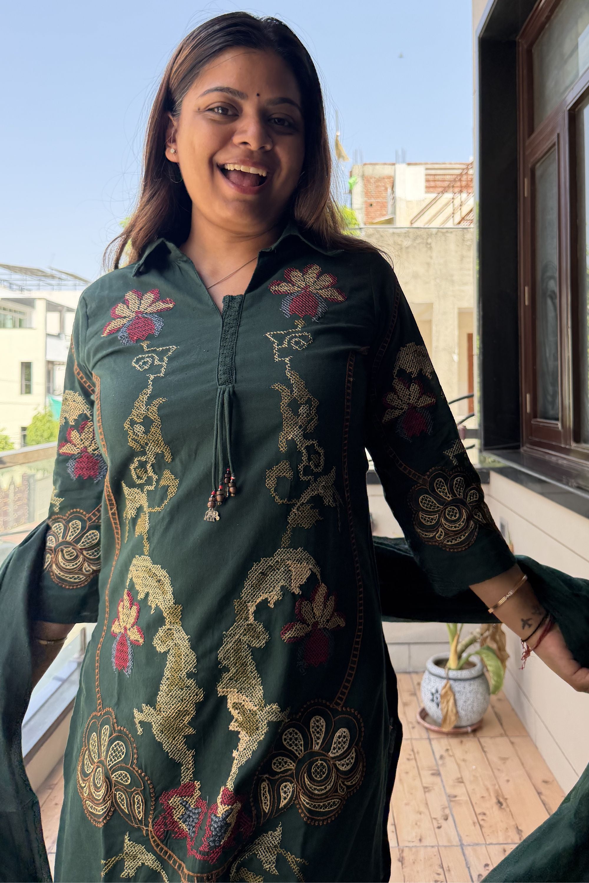 Dupatta Pant Set