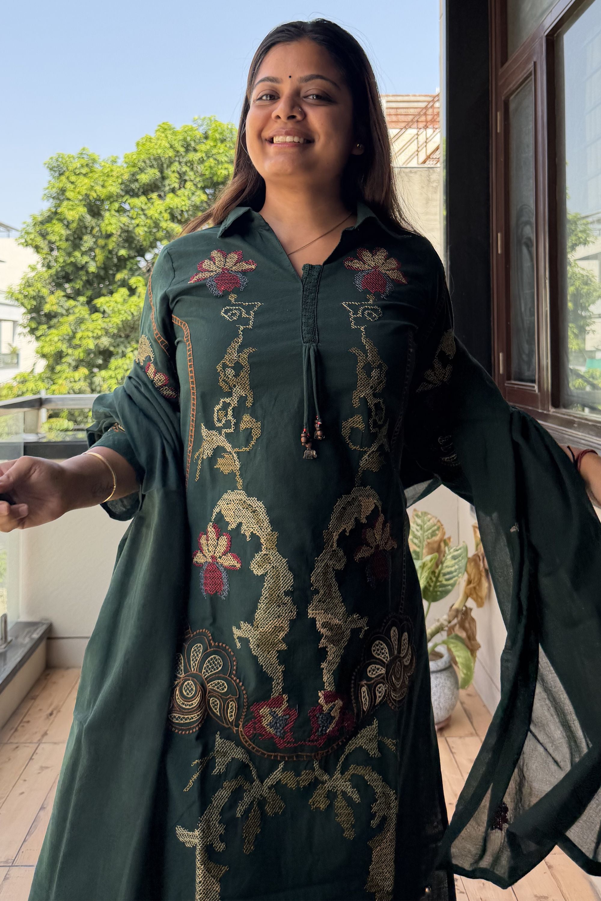 Dupatta Pant Set