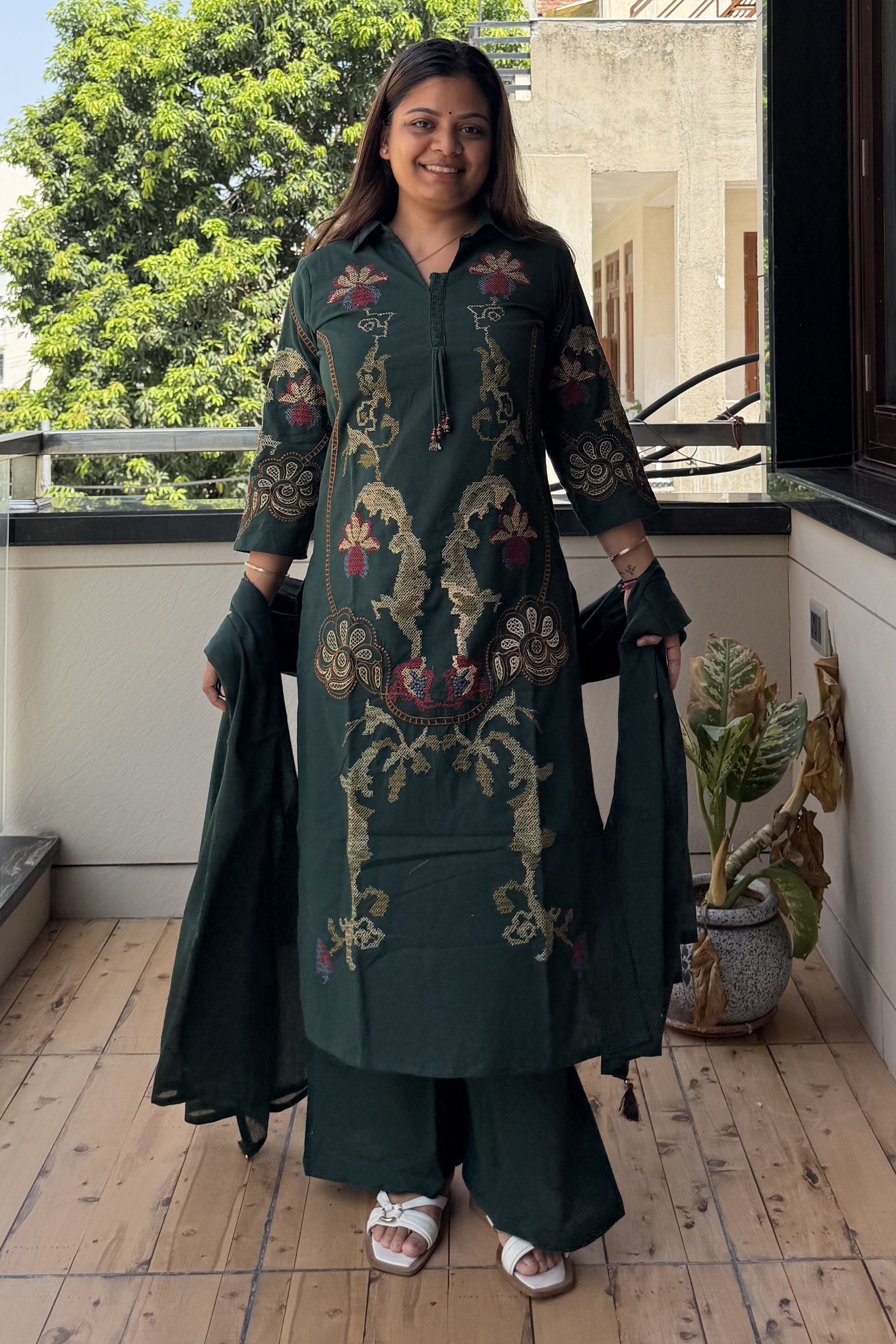 Dupatta Pant Set