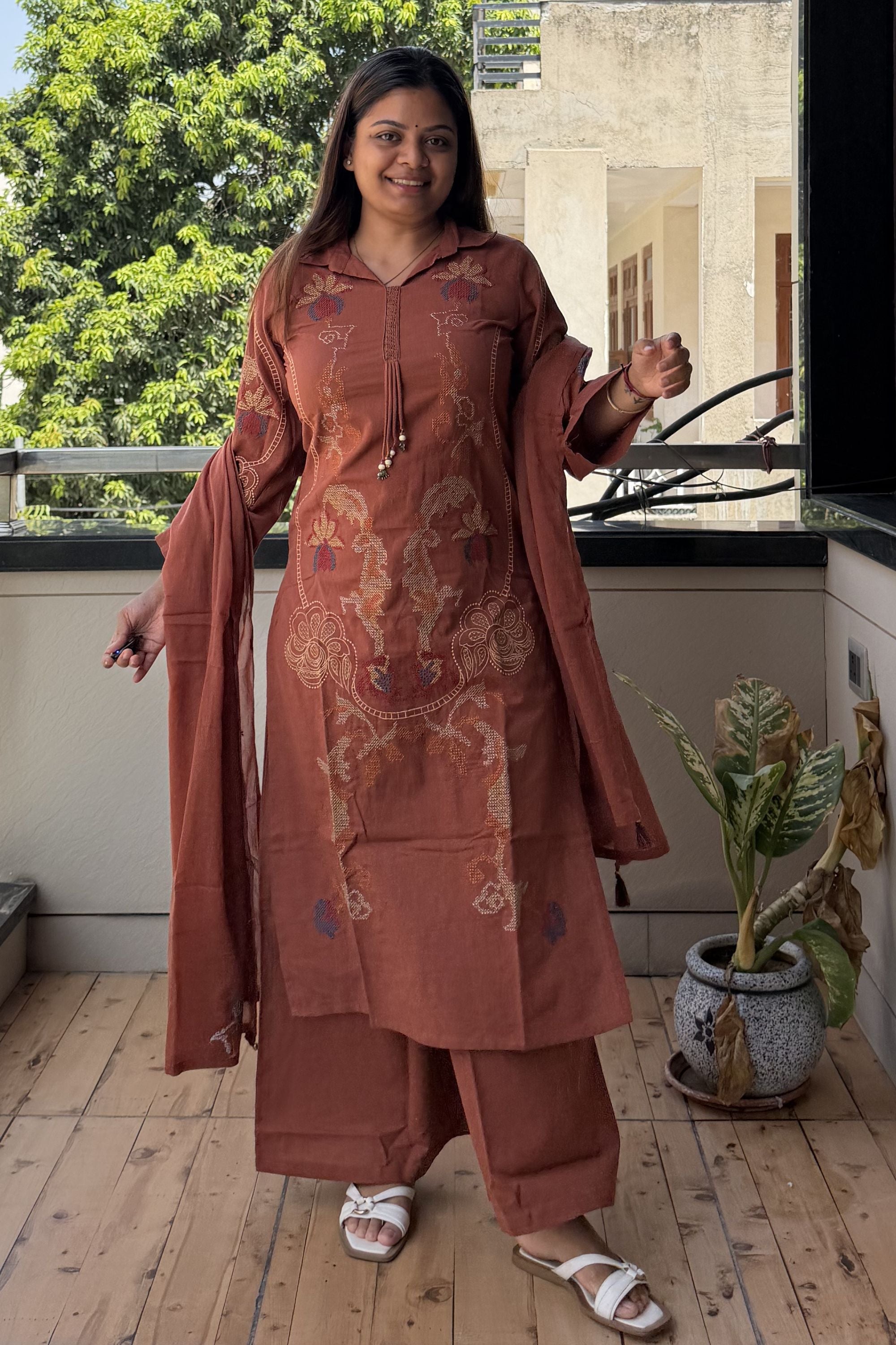 Dupatta Pant Set