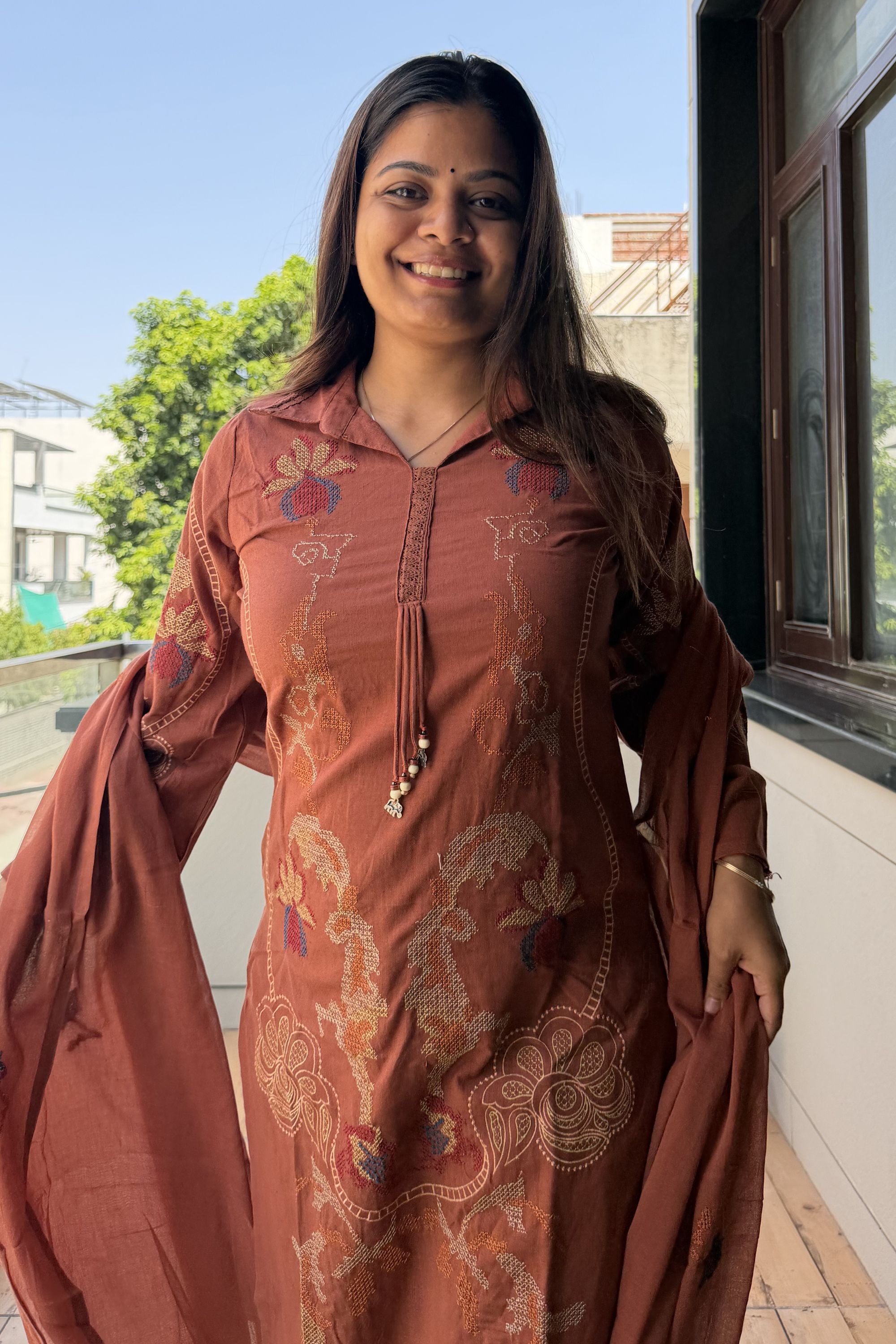 Dupatta Pant Set