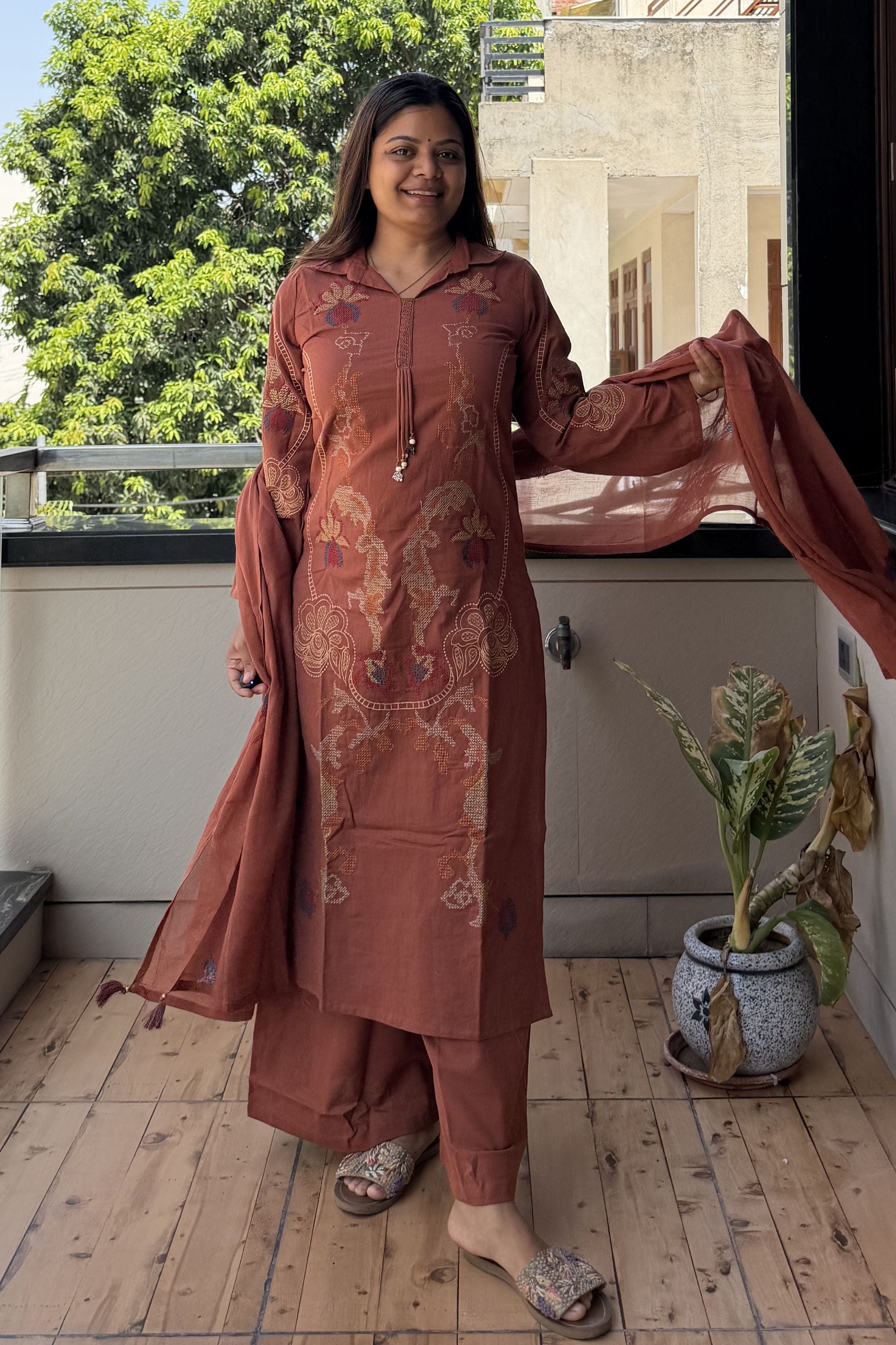 Dupatta Pant Set