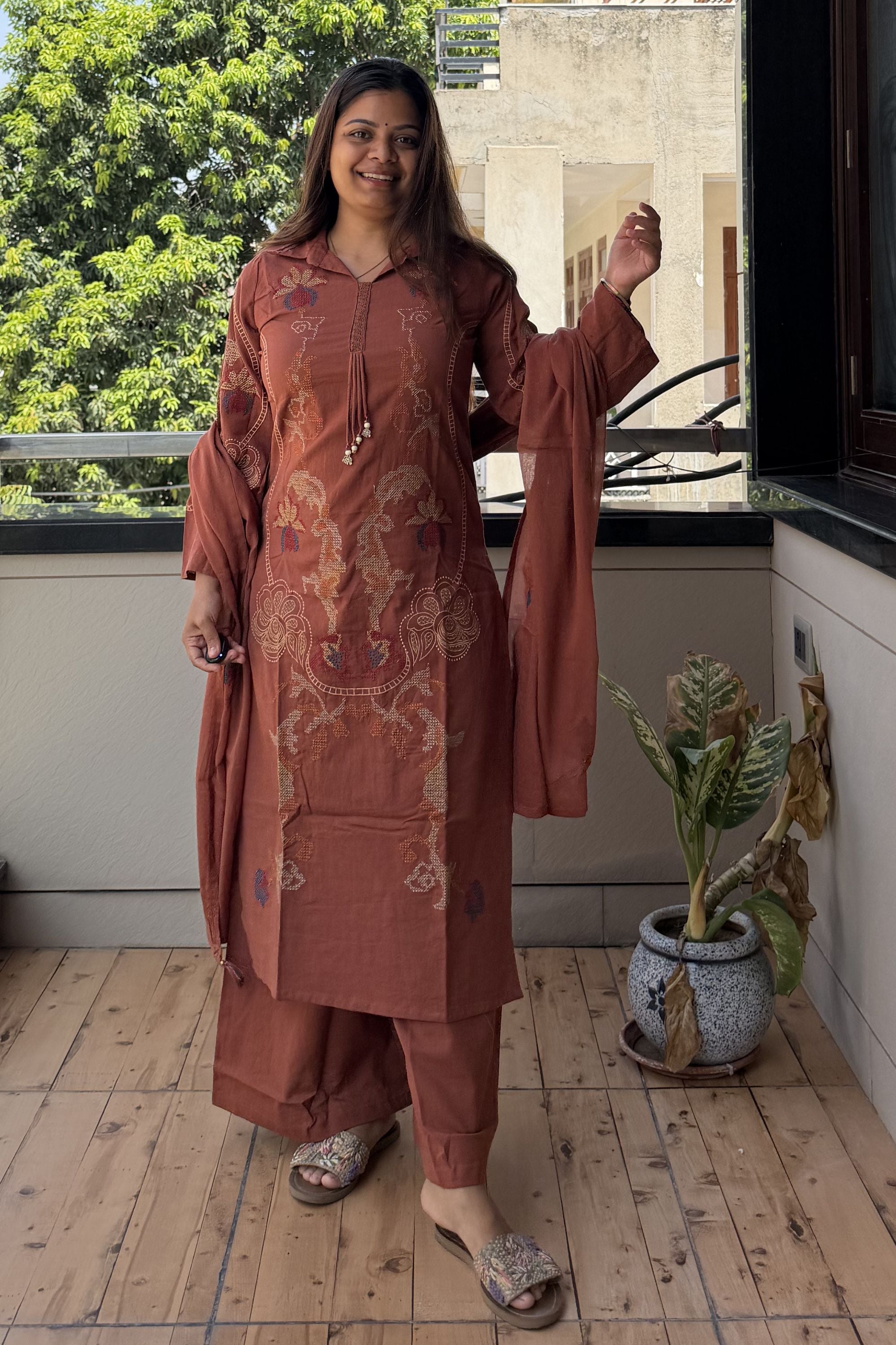 Dupatta Pant Set