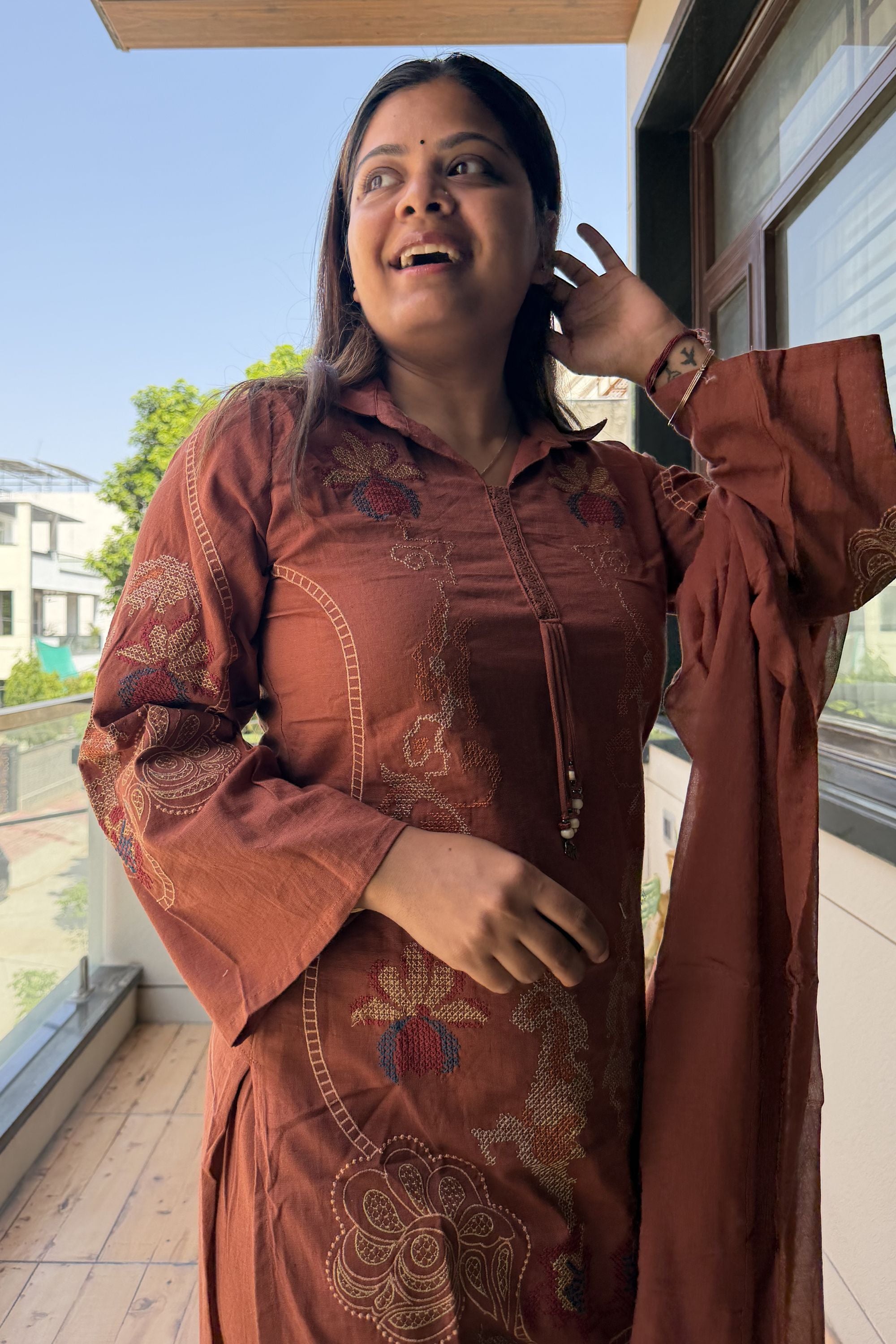 Dupatta Pant Set