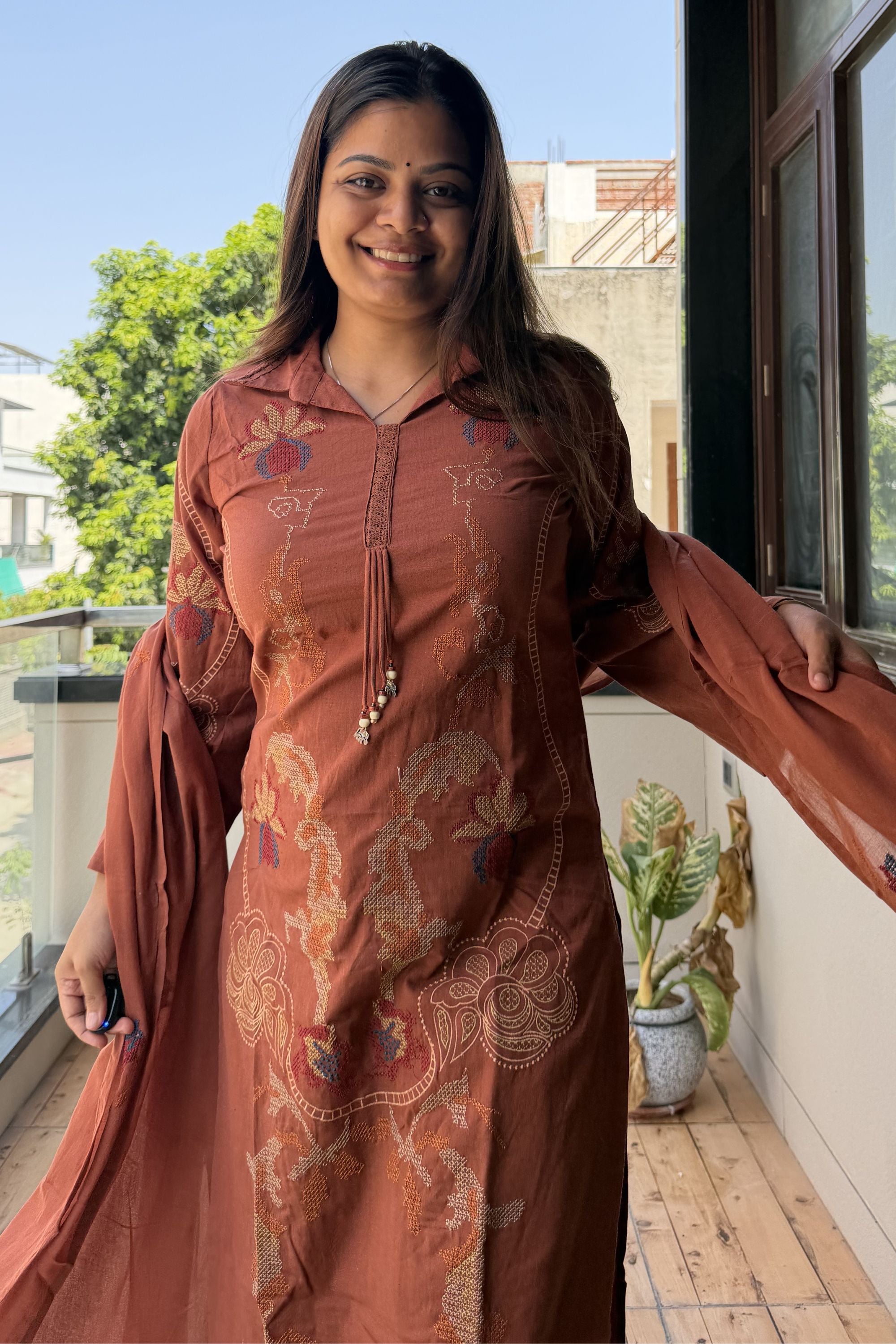 Dupatta Pant Set