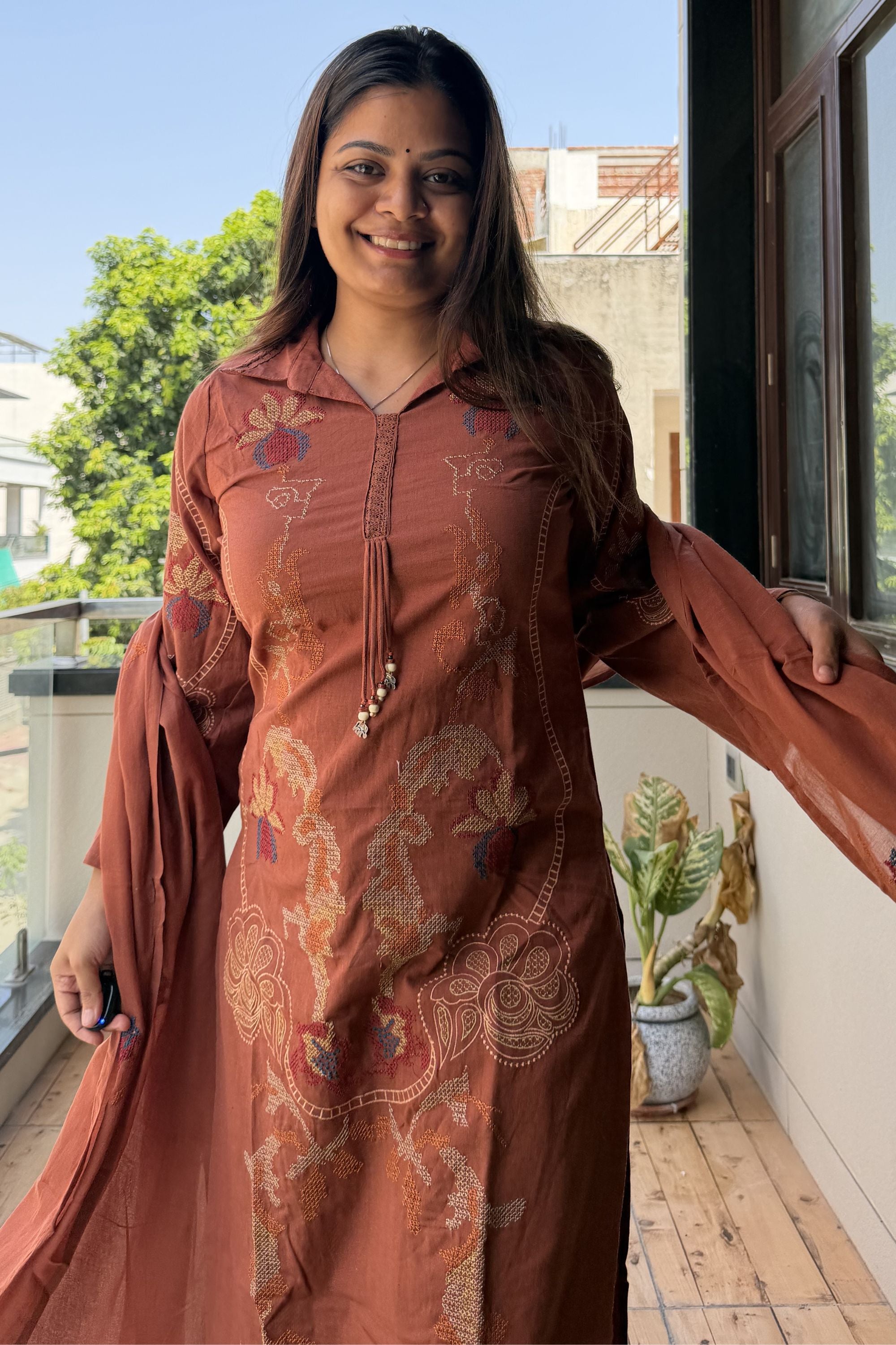 Dupatta Pant Set