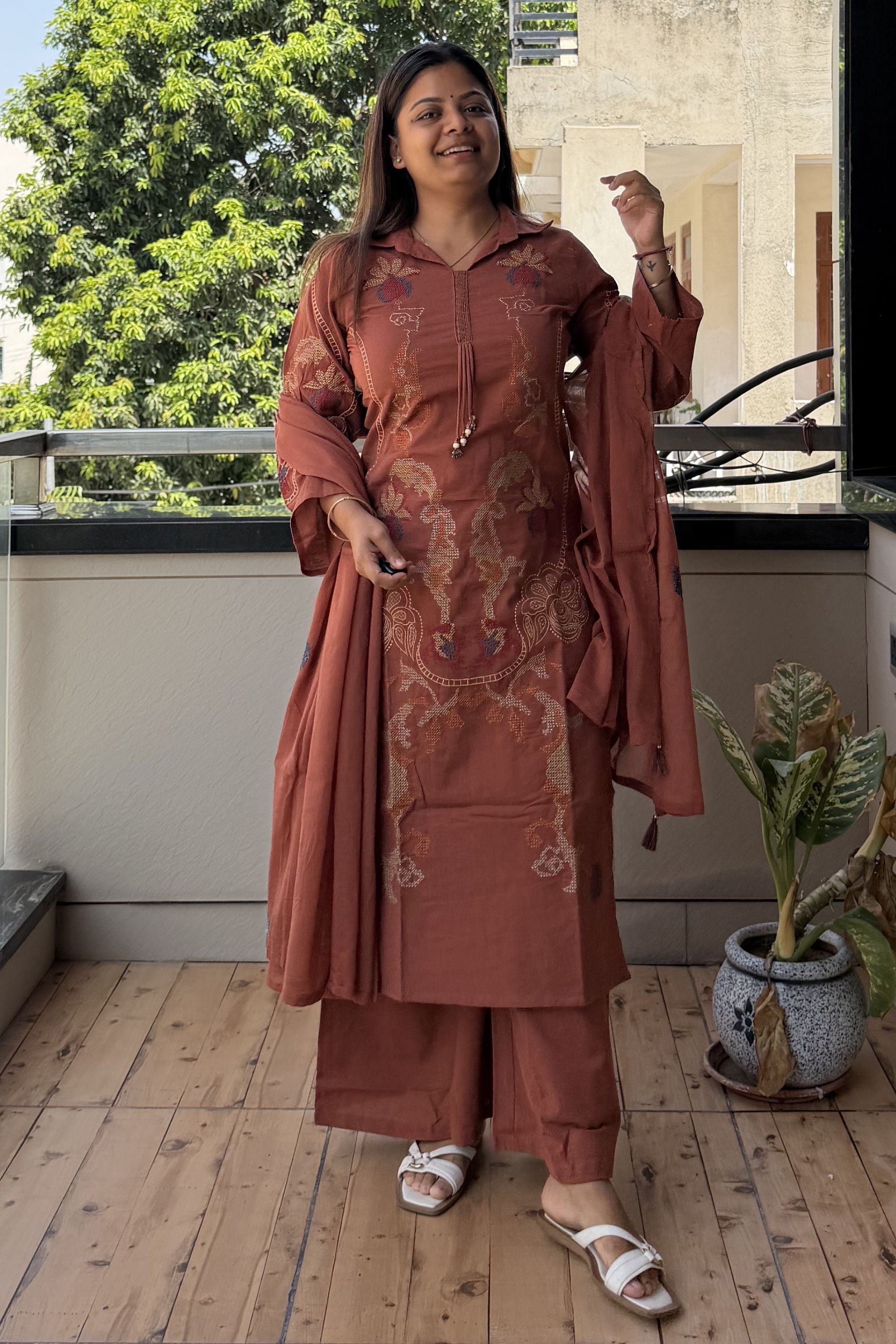 Dupatta Pant Set