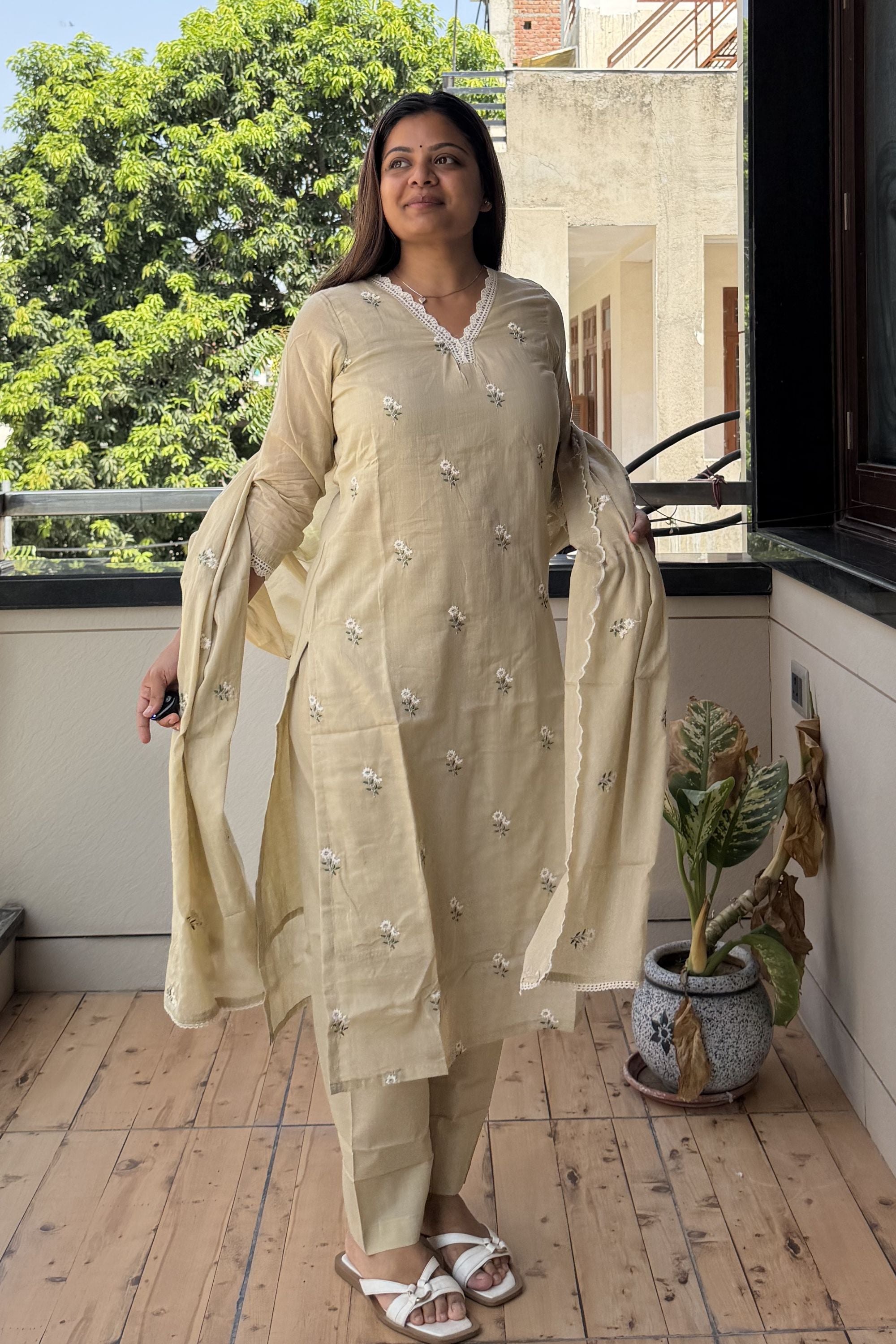 Dupatta Pant Set