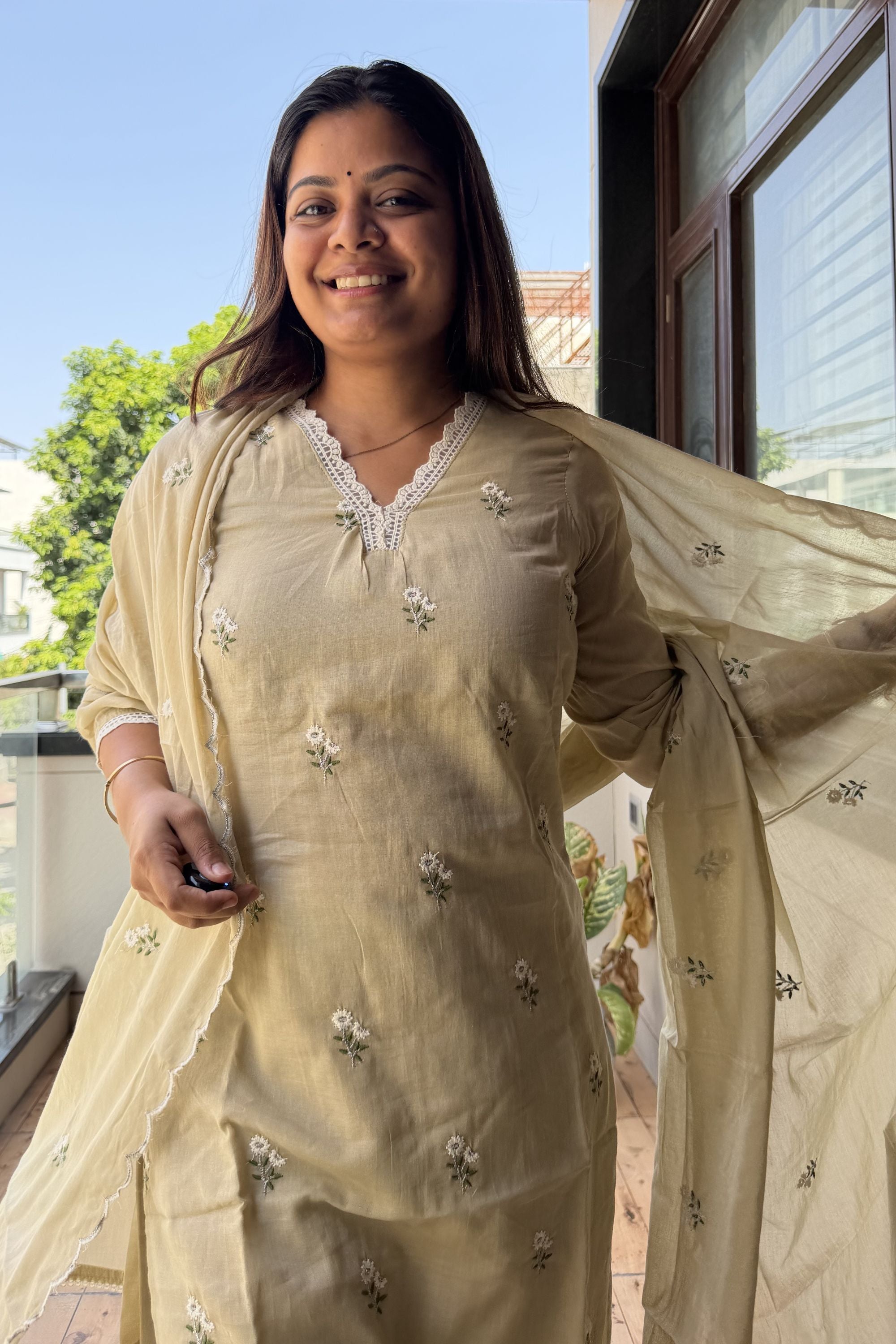 Dupatta Pant Set