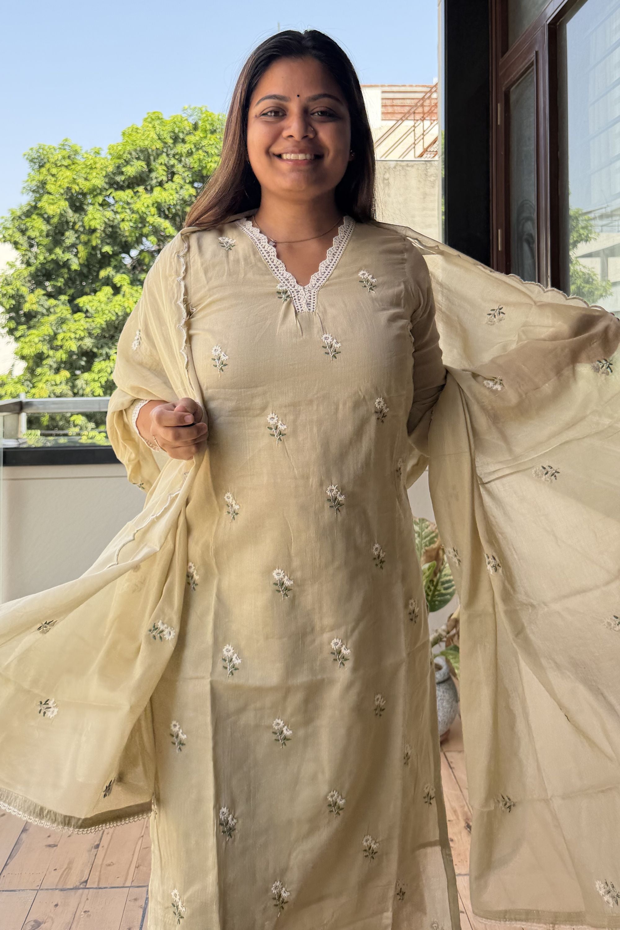 Dupatta Pant Set