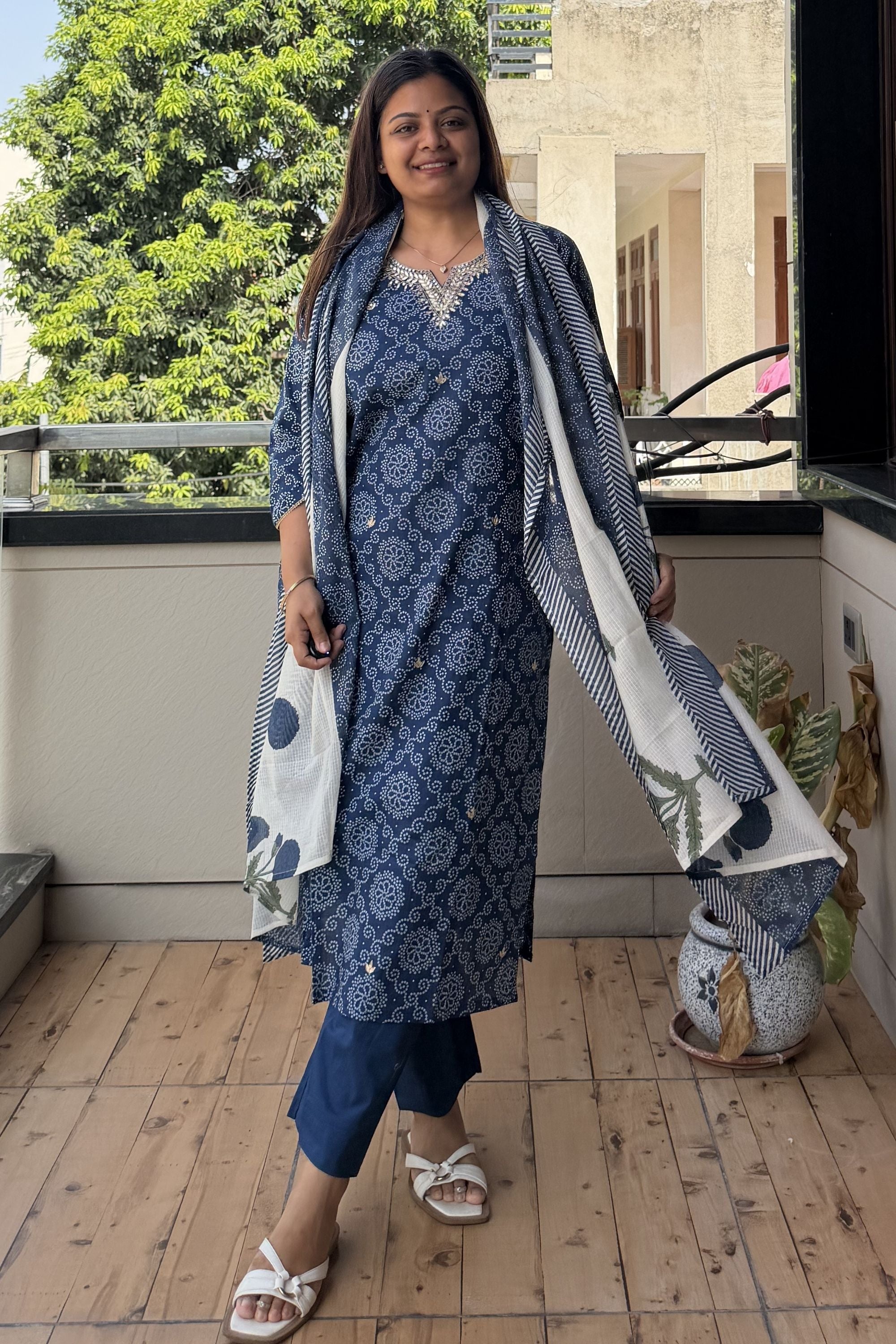 Dupatta Pant Set