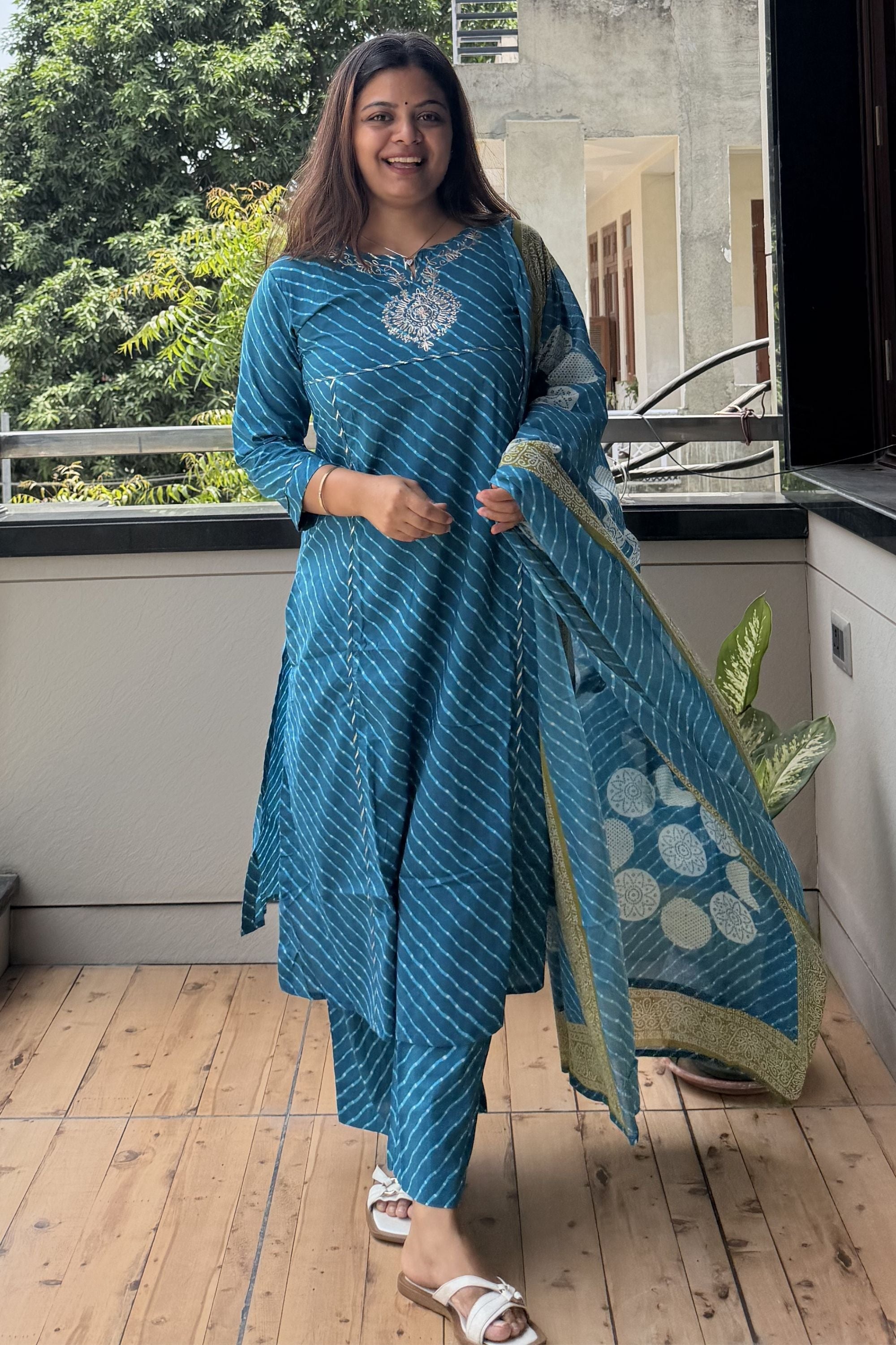 Dupatta Pant Set