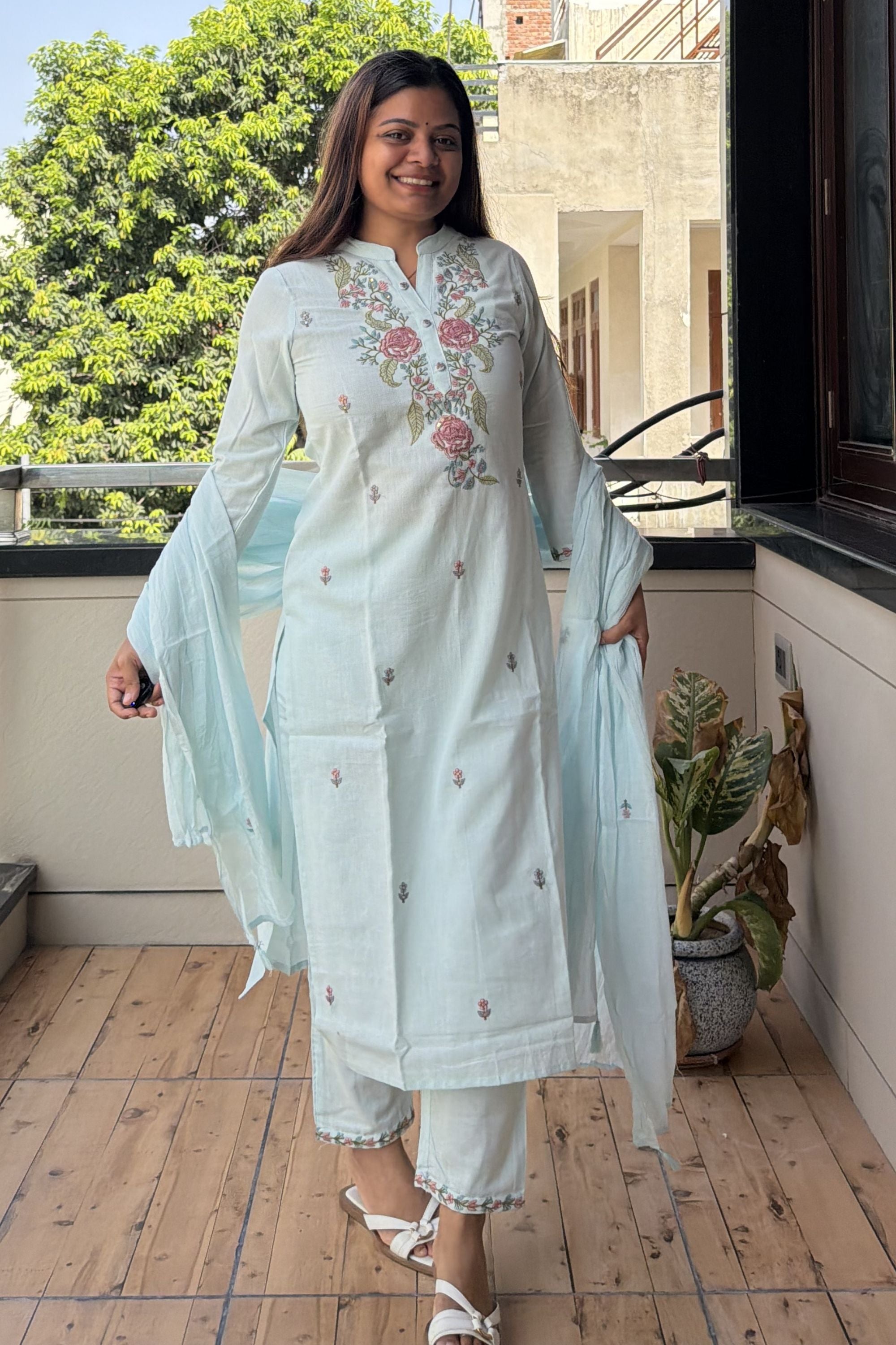 Dupatta Pant Set