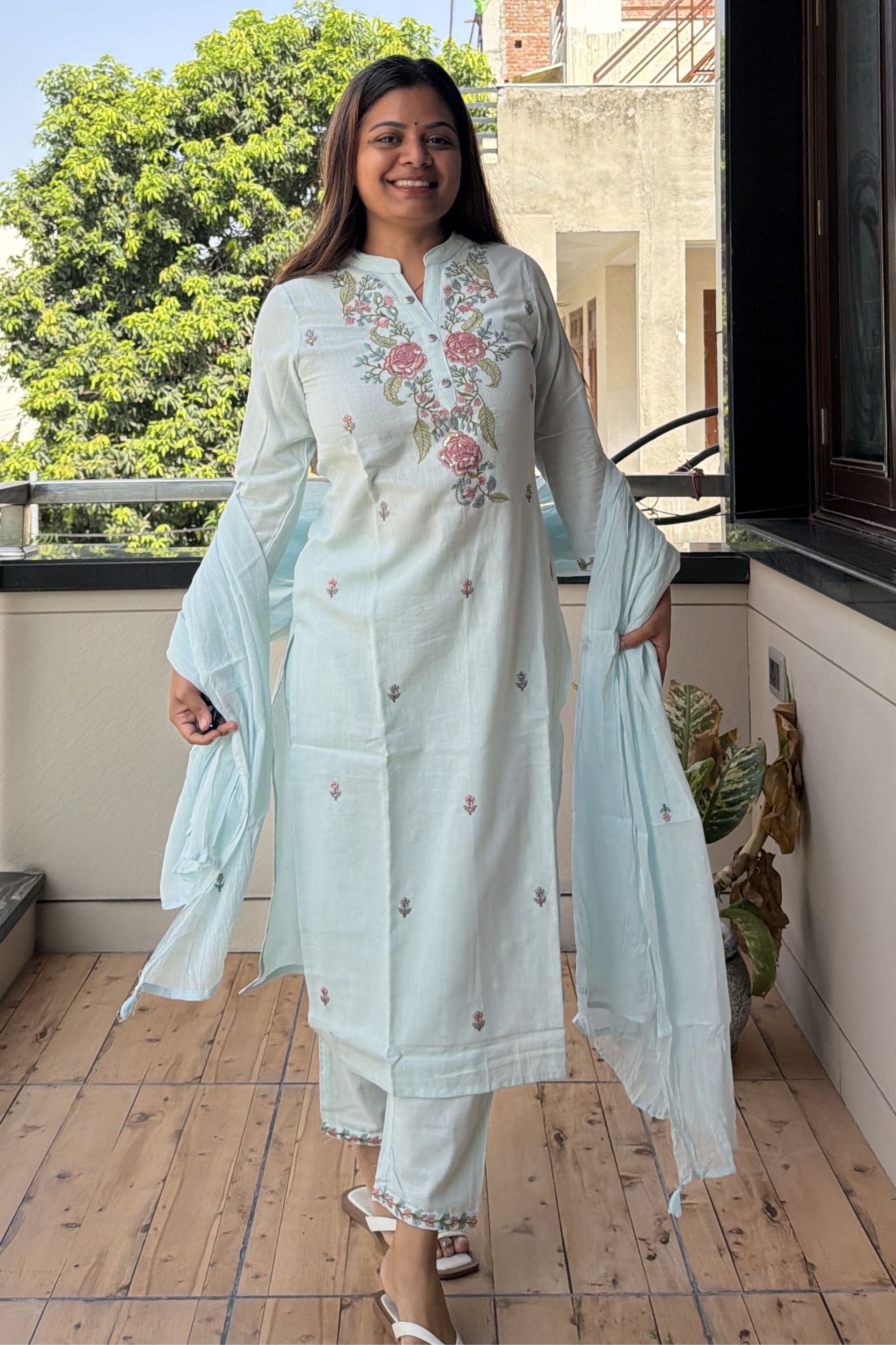 Dupatta Pant Set