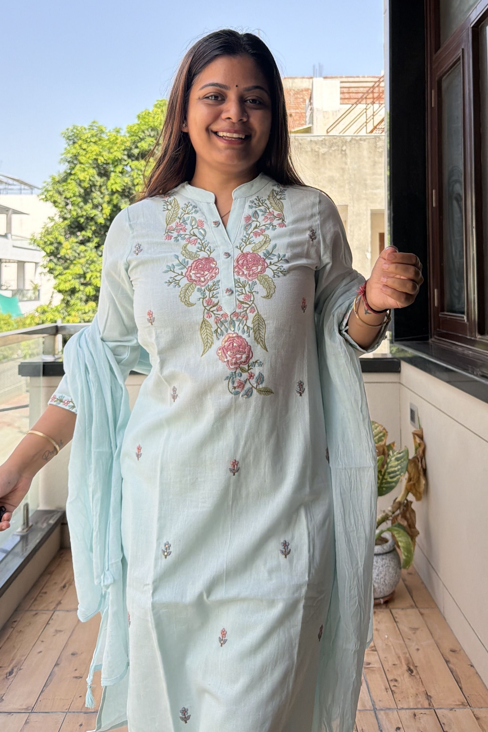 Dupatta Pant Set