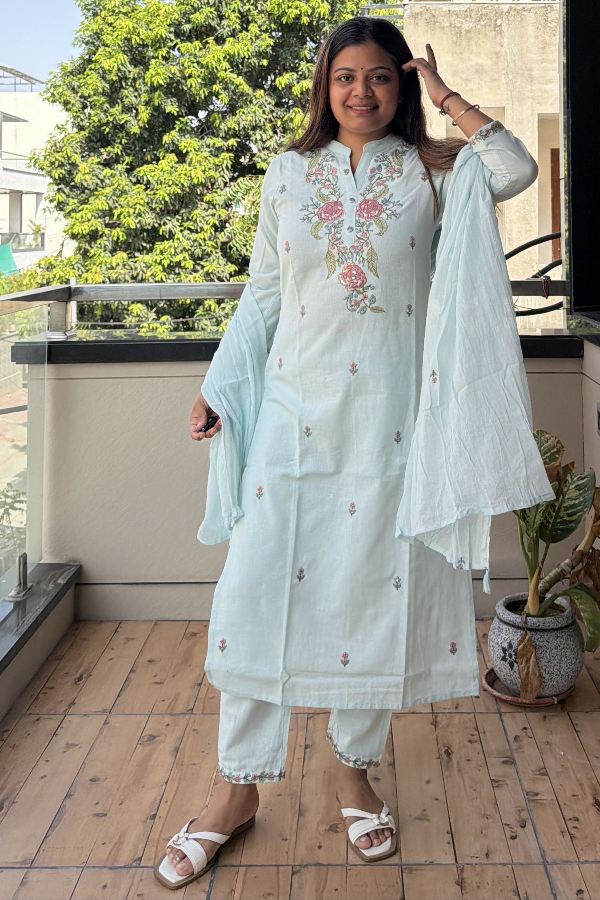 Dupatta Pant Set