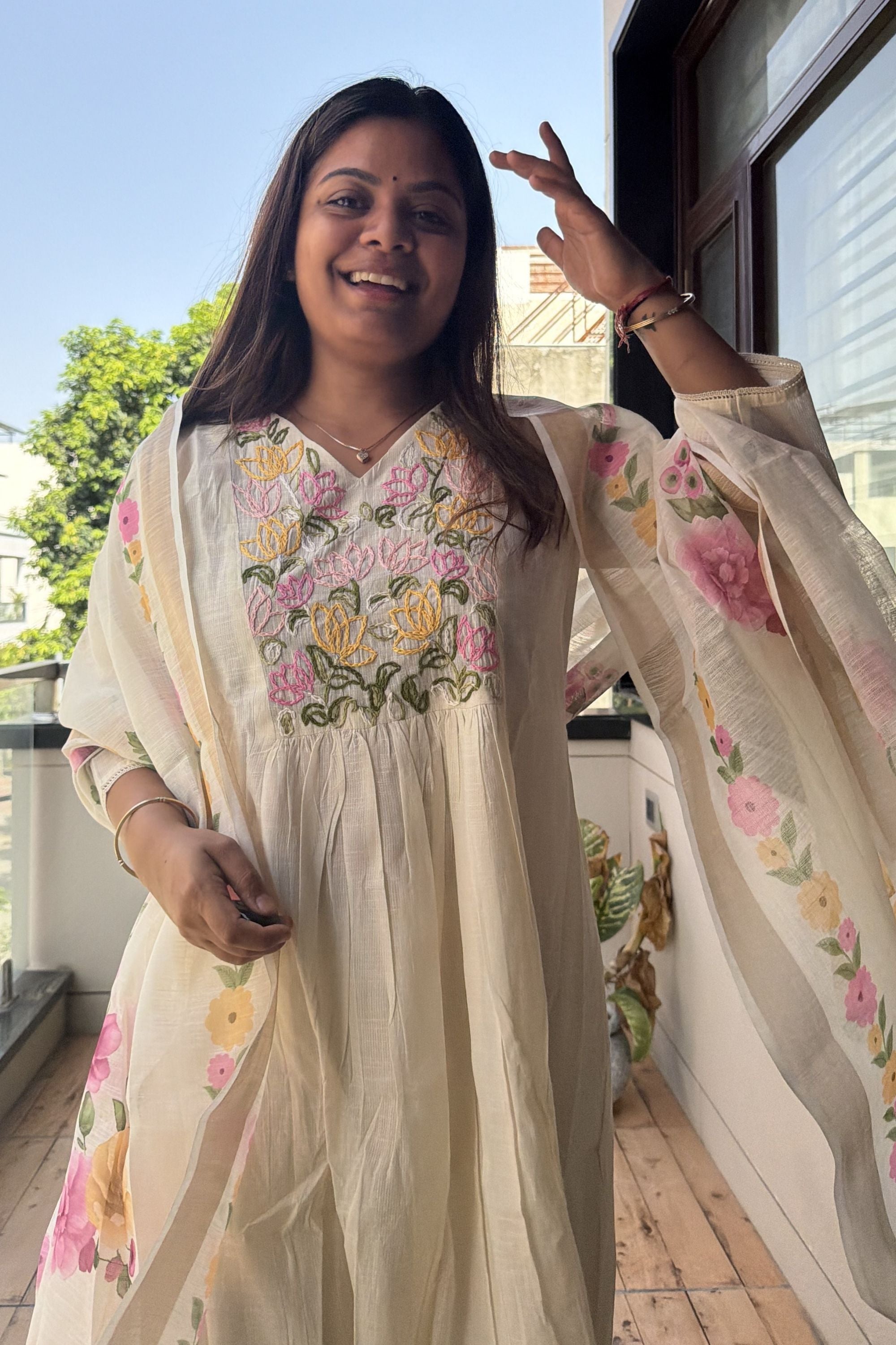 Dupatta Pant Set