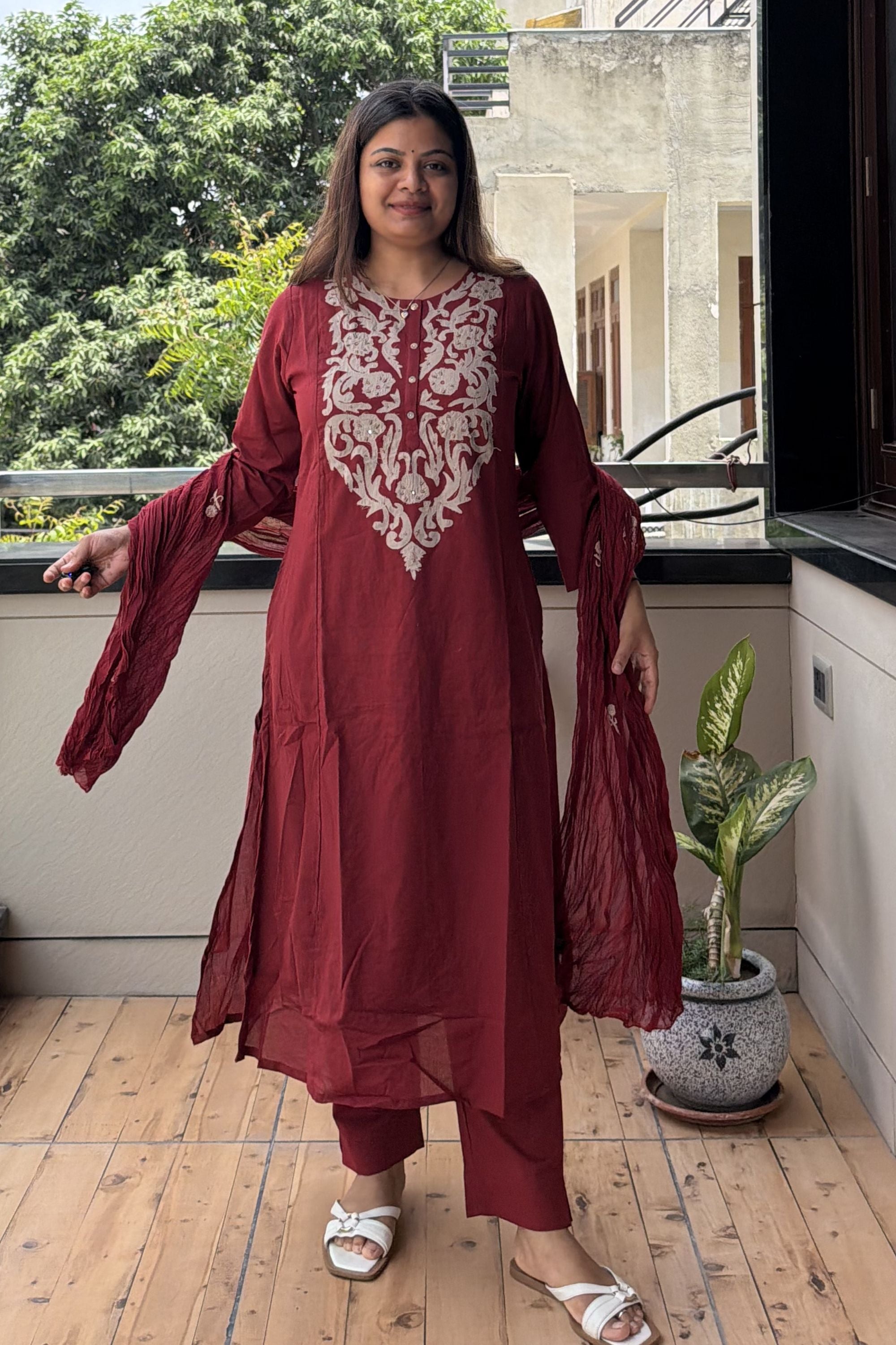 Dupatta Pant Set