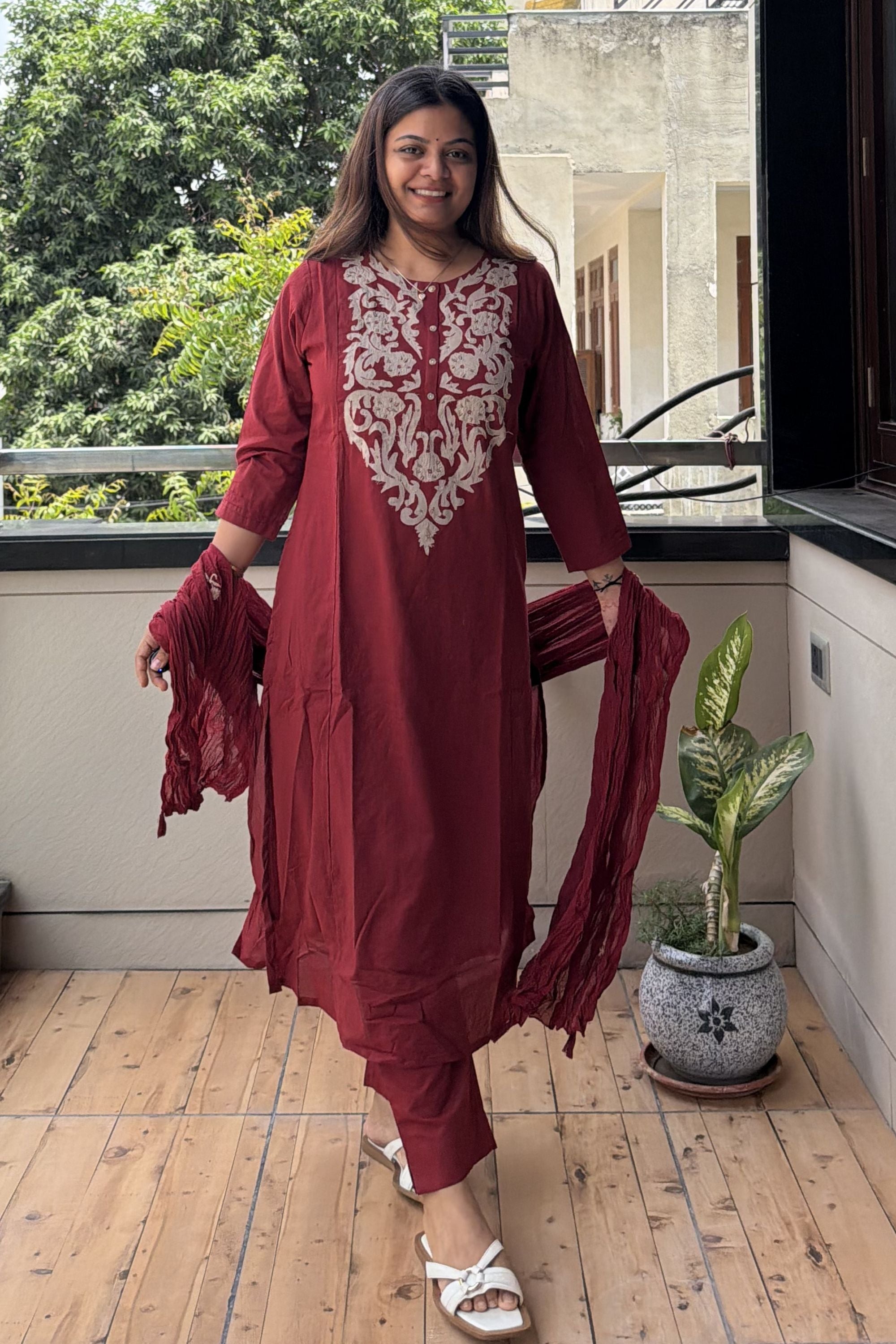 Dupatta Pant Set
