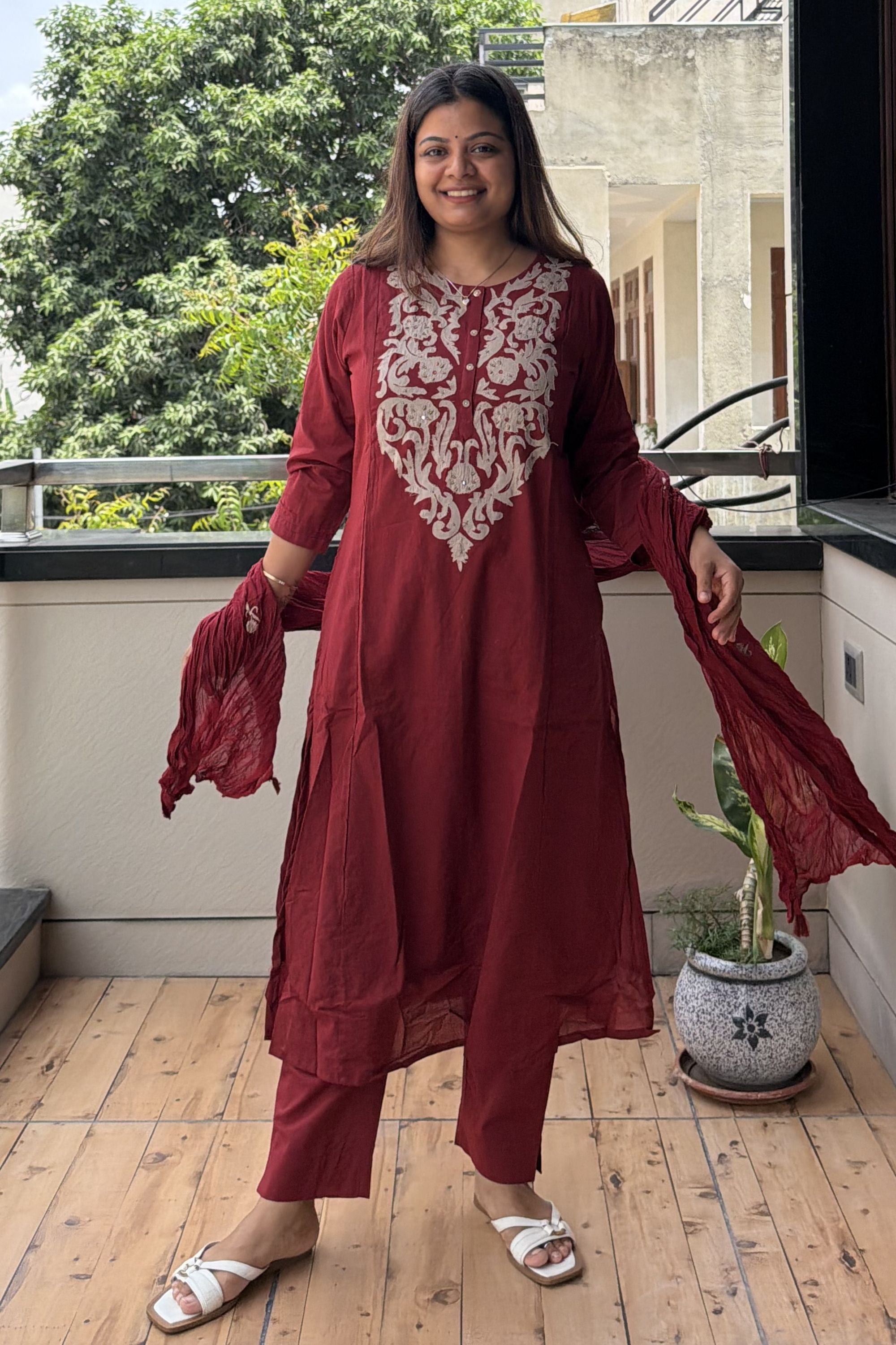Dupatta Pant Set