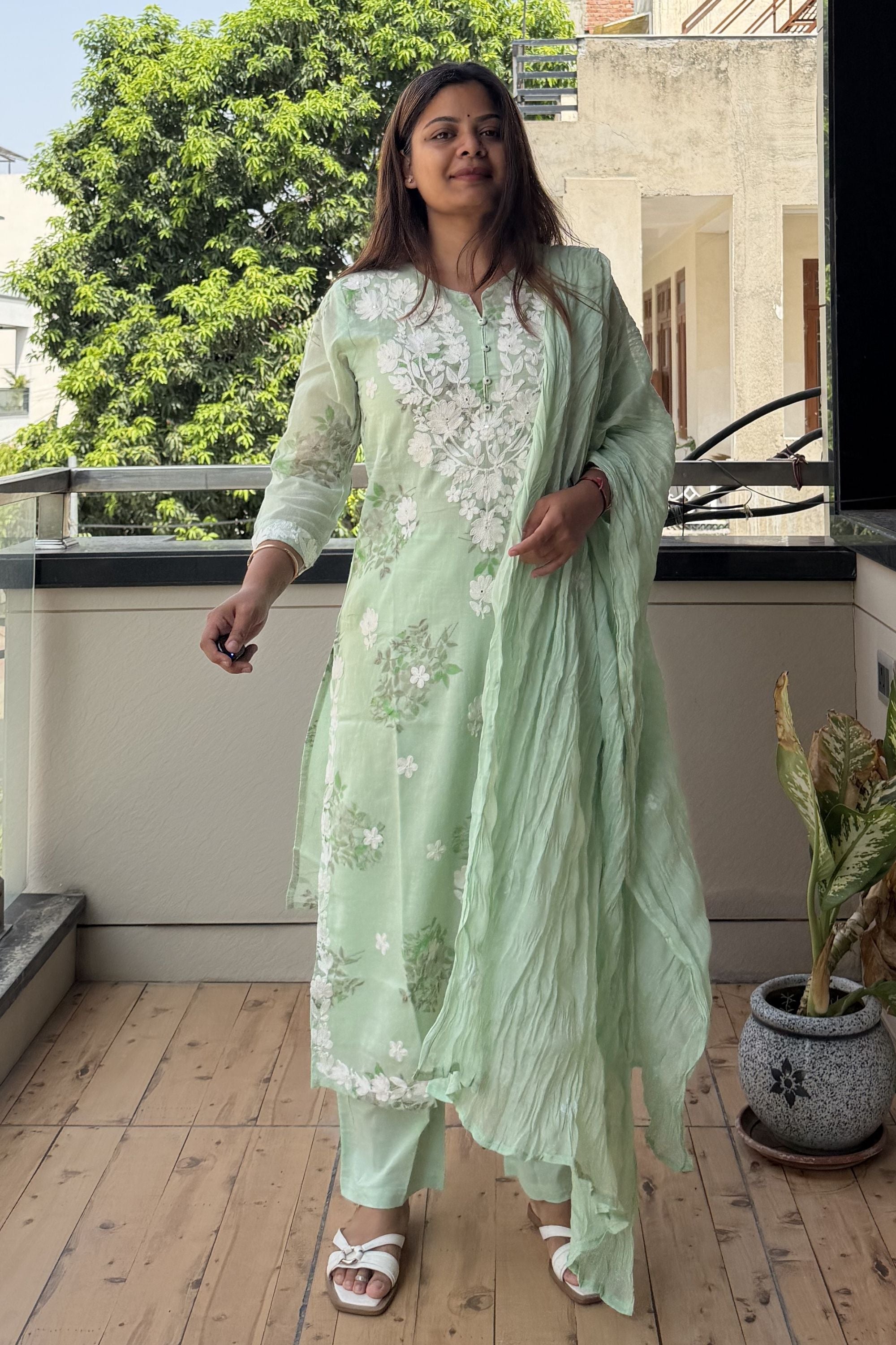 Dupatta Pant Set