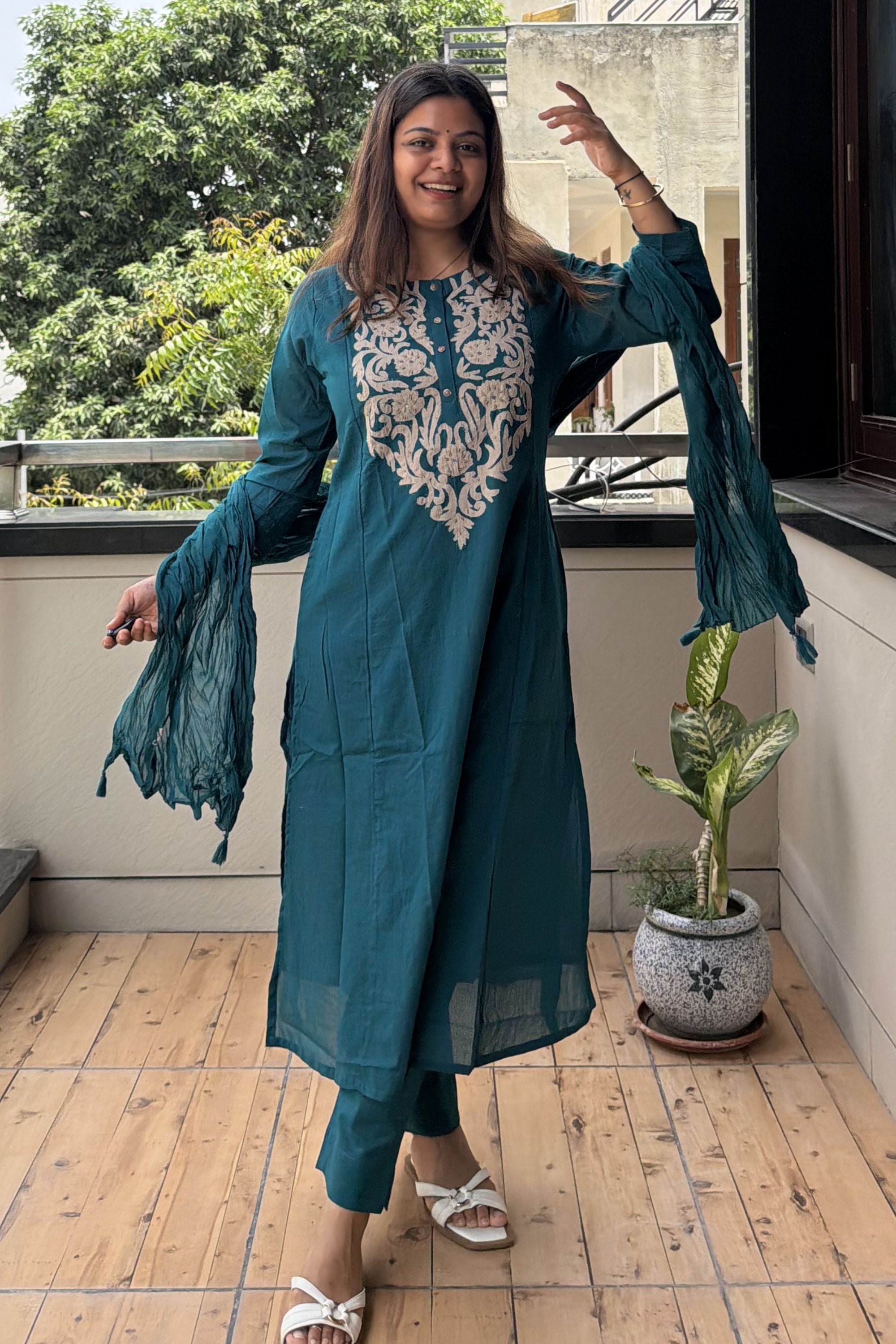 Dupatta Pant Set