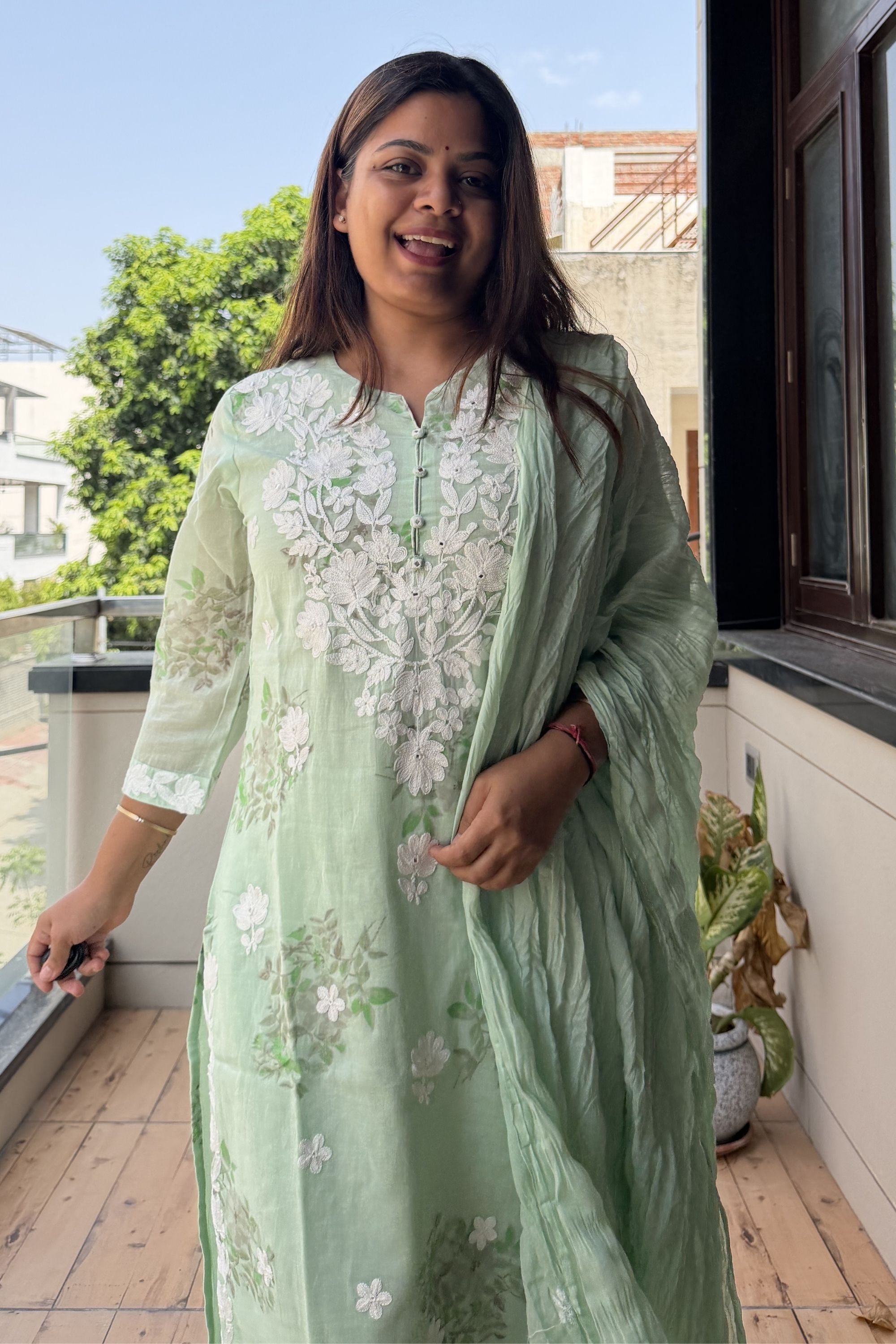 Dupatta Pant Set