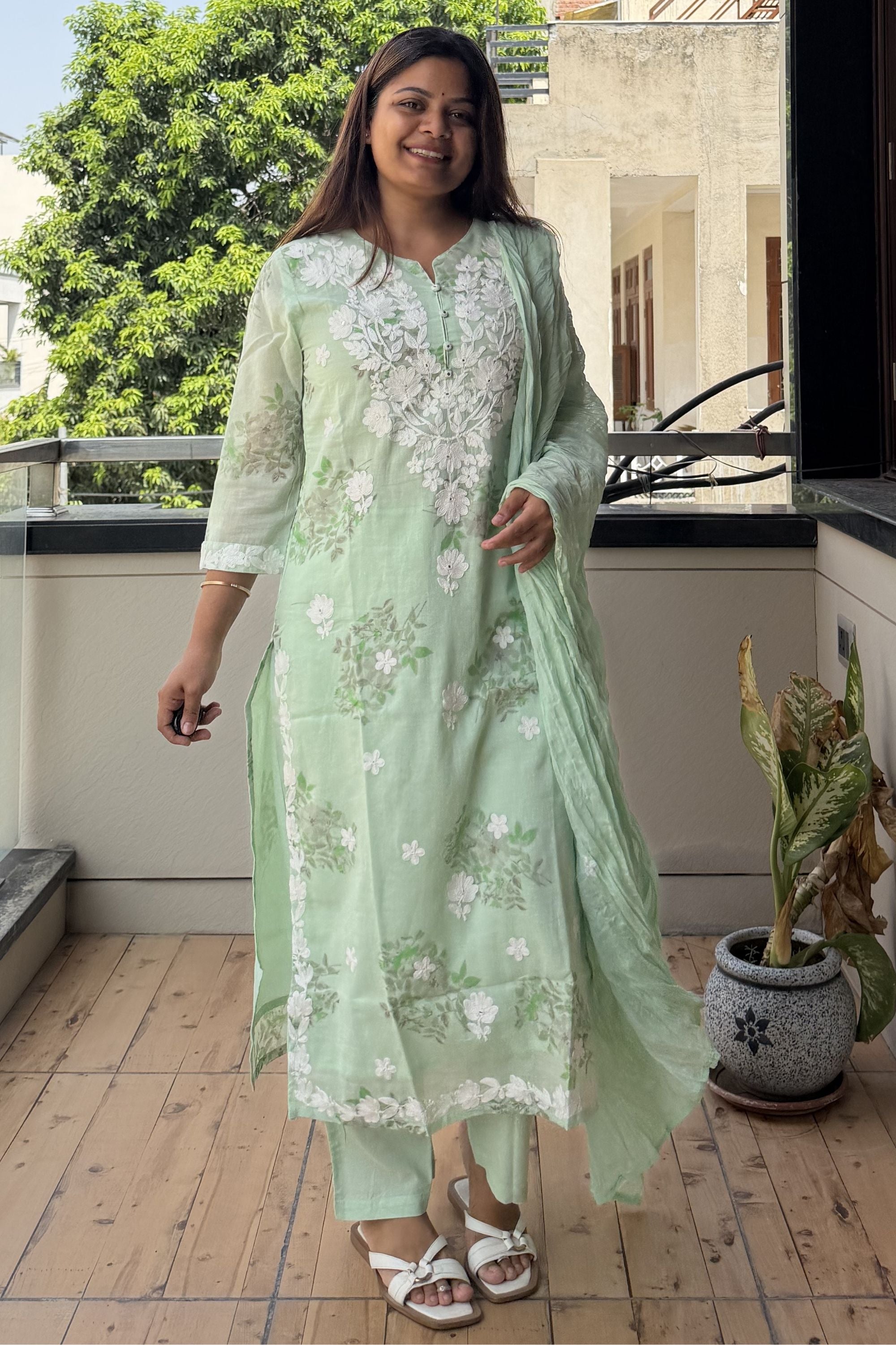 Dupatta Pant Set