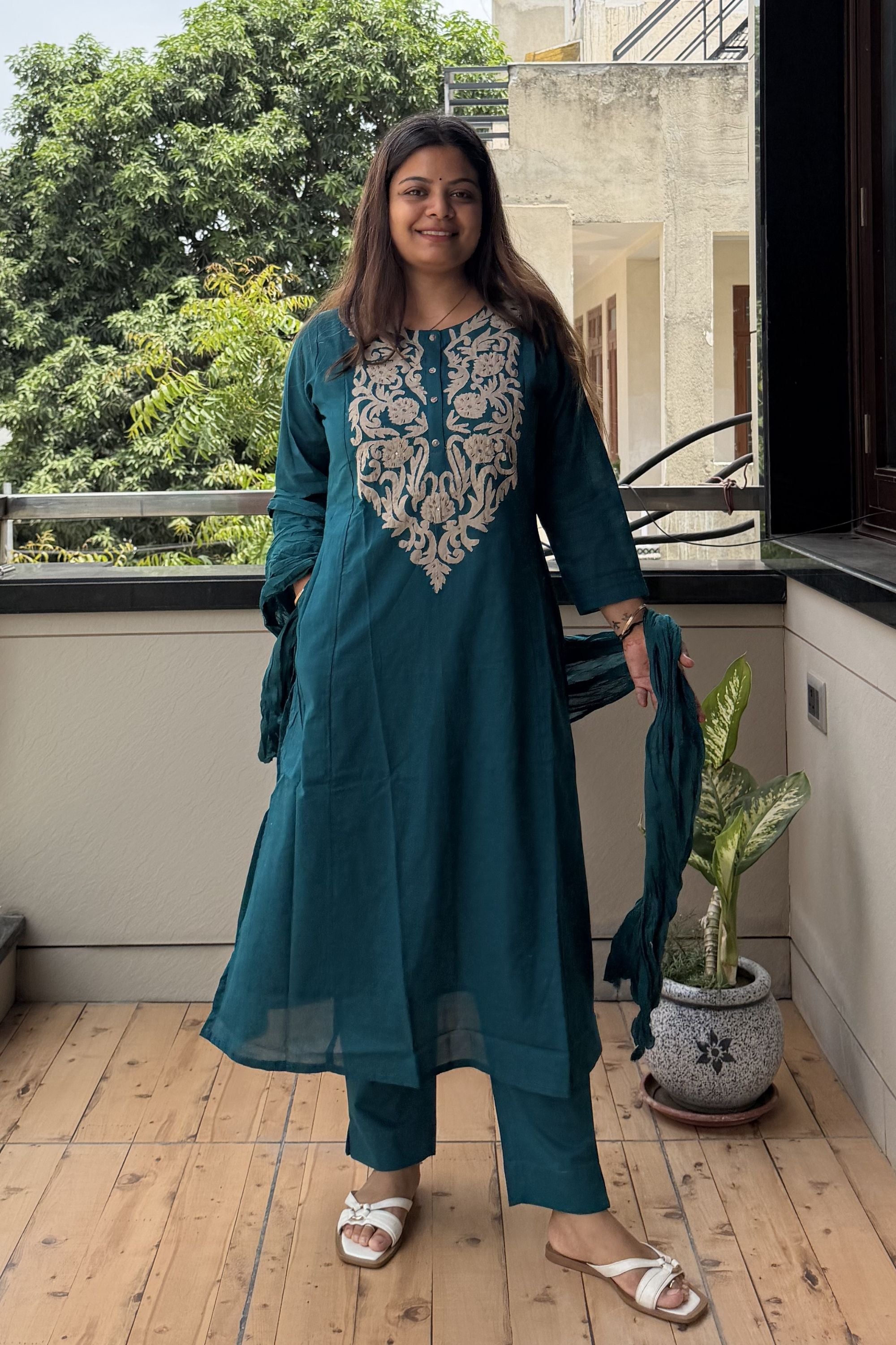 Dupatta Pant Set