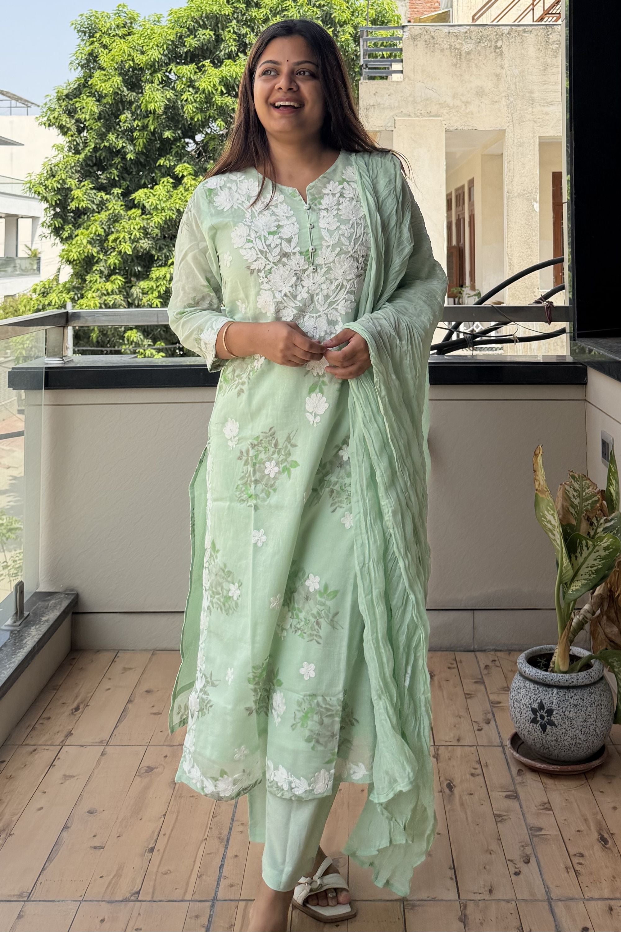 Dupatta Pant Set