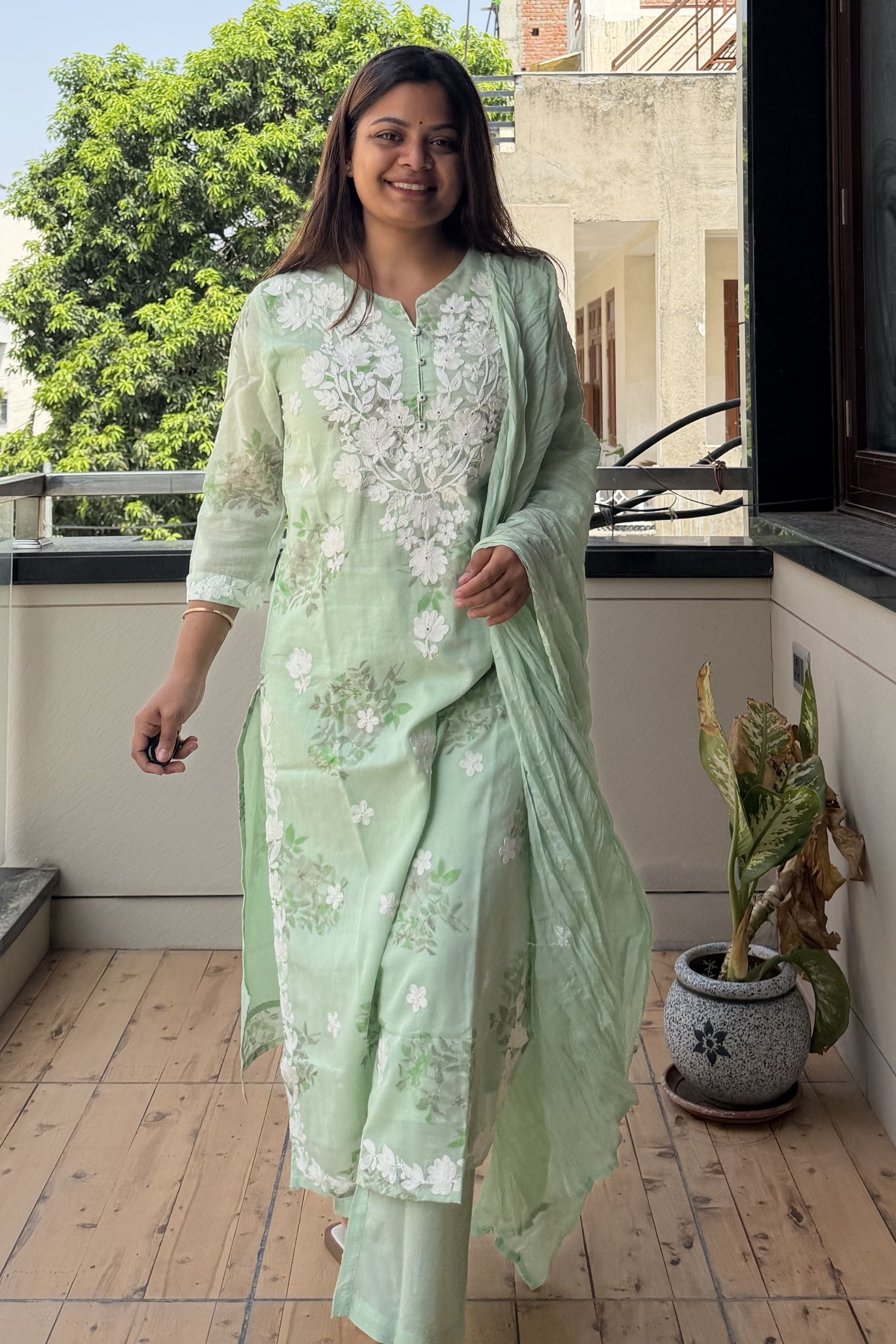 Dupatta Pant Set